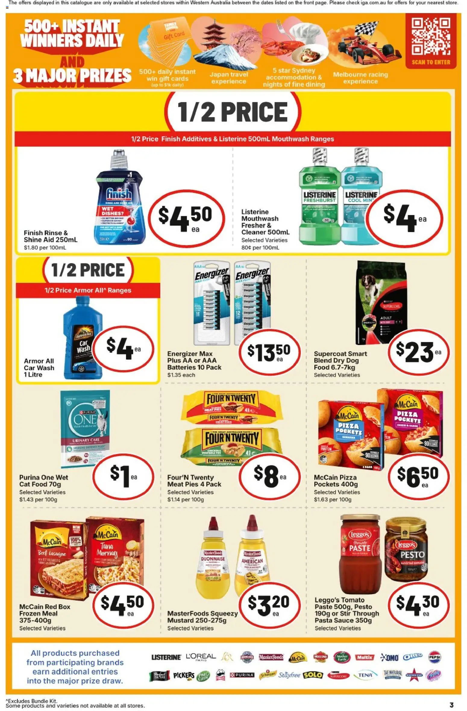 IGA catalogue - valid from 08/07/2026 | Page: 3 | Products: Cleaner, Mustard, Pasta, Tuna