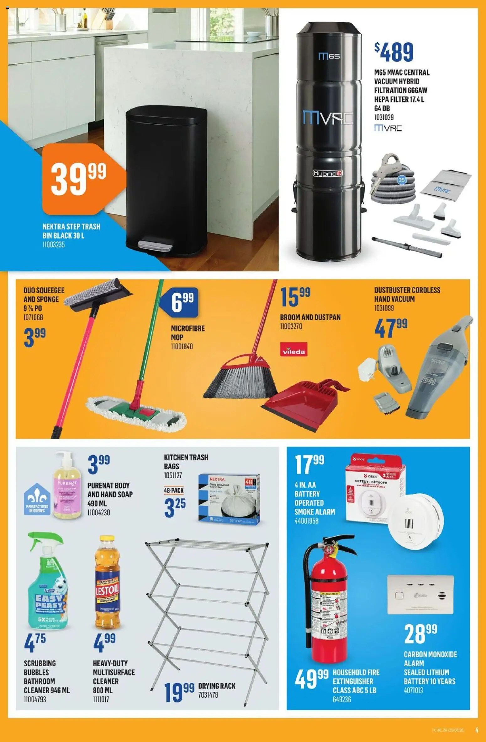 Canac flyer valid from Jun 25, 2026 | Page: 4 | Products: Sponge, Soap, Battery