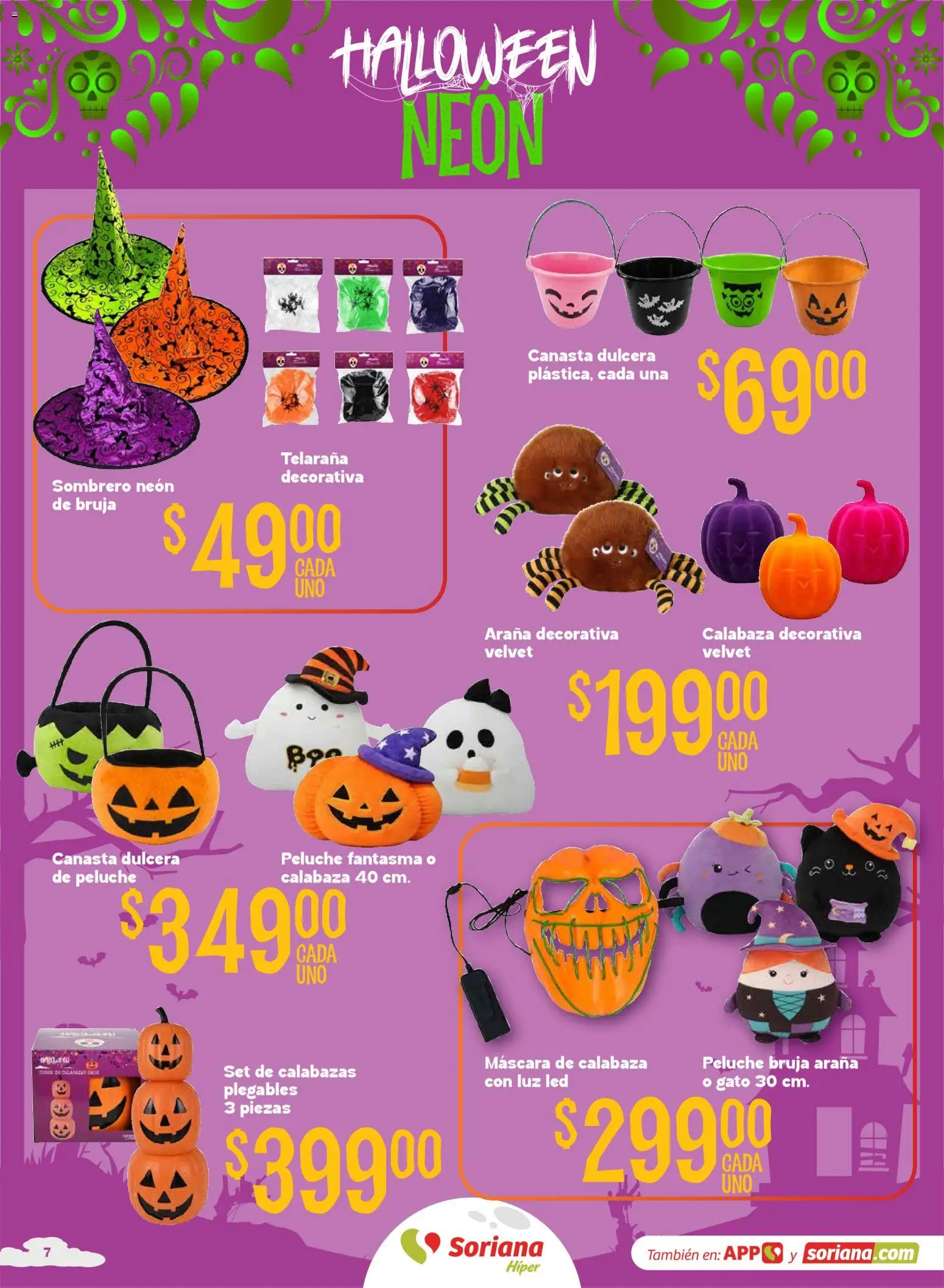 Nuevas ofertas de Soriana válidas en toda la República Mexicana desde el 08/09/2026. ¡Encuentra las mejores ofertas en Soriana Halloween y Día de muertos Híper Nacional! | Página: 7