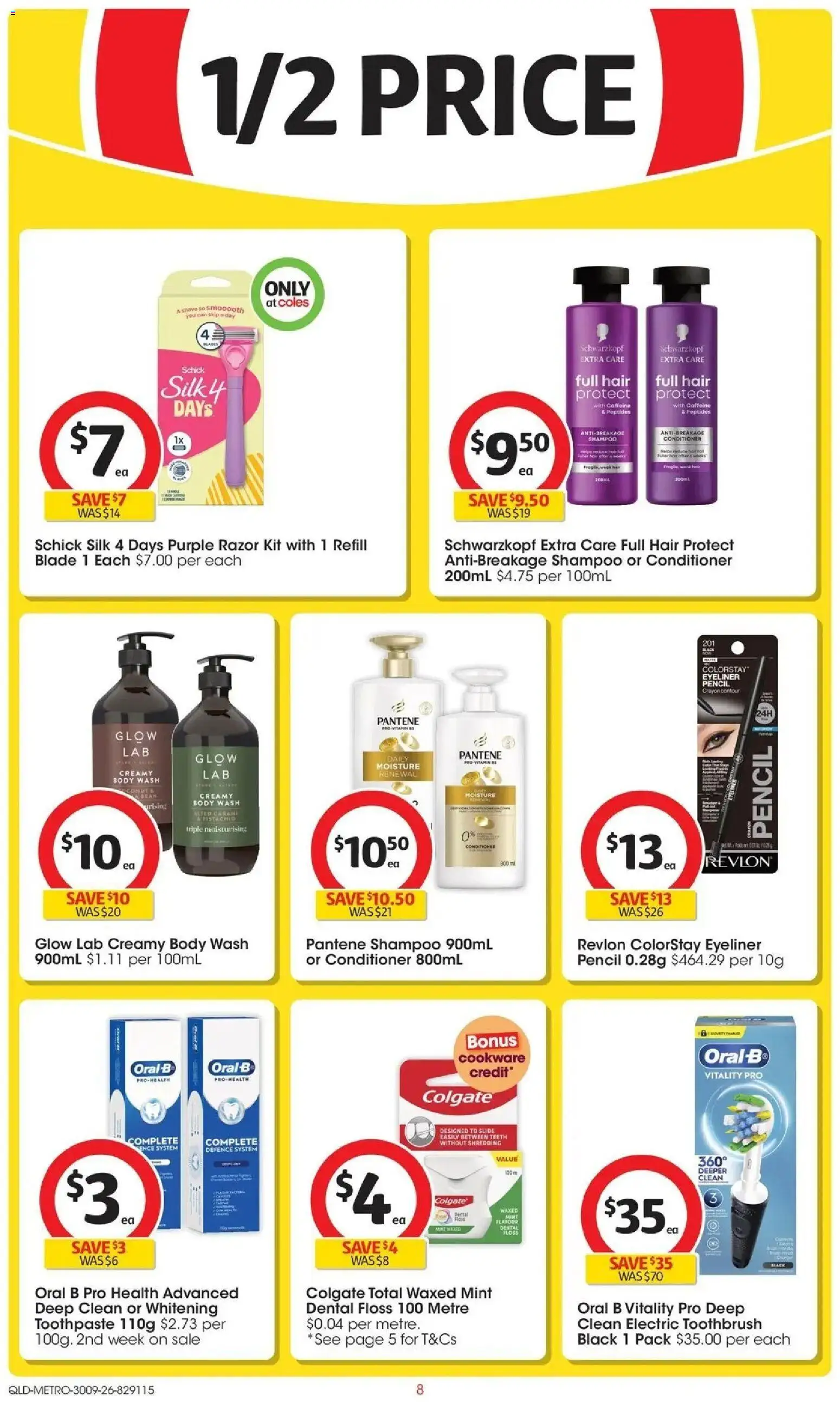 Coles catalogue - valid from 30/09/2026 | Page: 8 | Products: Cookware, Toothpaste, Toothbrush, Electric toothbrush