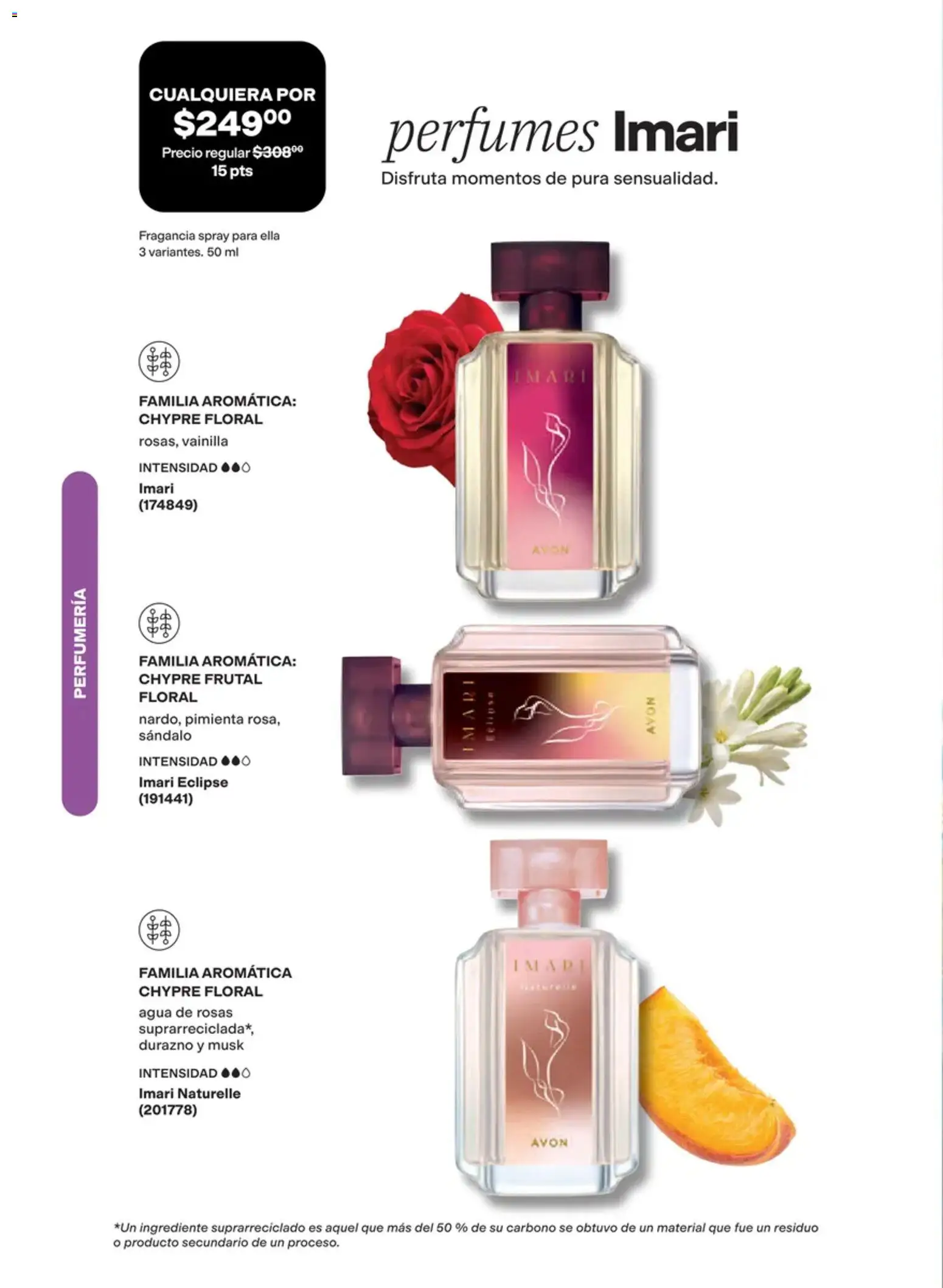 Nuevas ofertas de AVON válidas en toda la República Mexicana desde el 02/10/2026. ¡Encuentra las mejores ofertas en AVON campaña 15 2026! | Página: 62 | Productos: Durazno, Agua, Vainilla, Perfumes