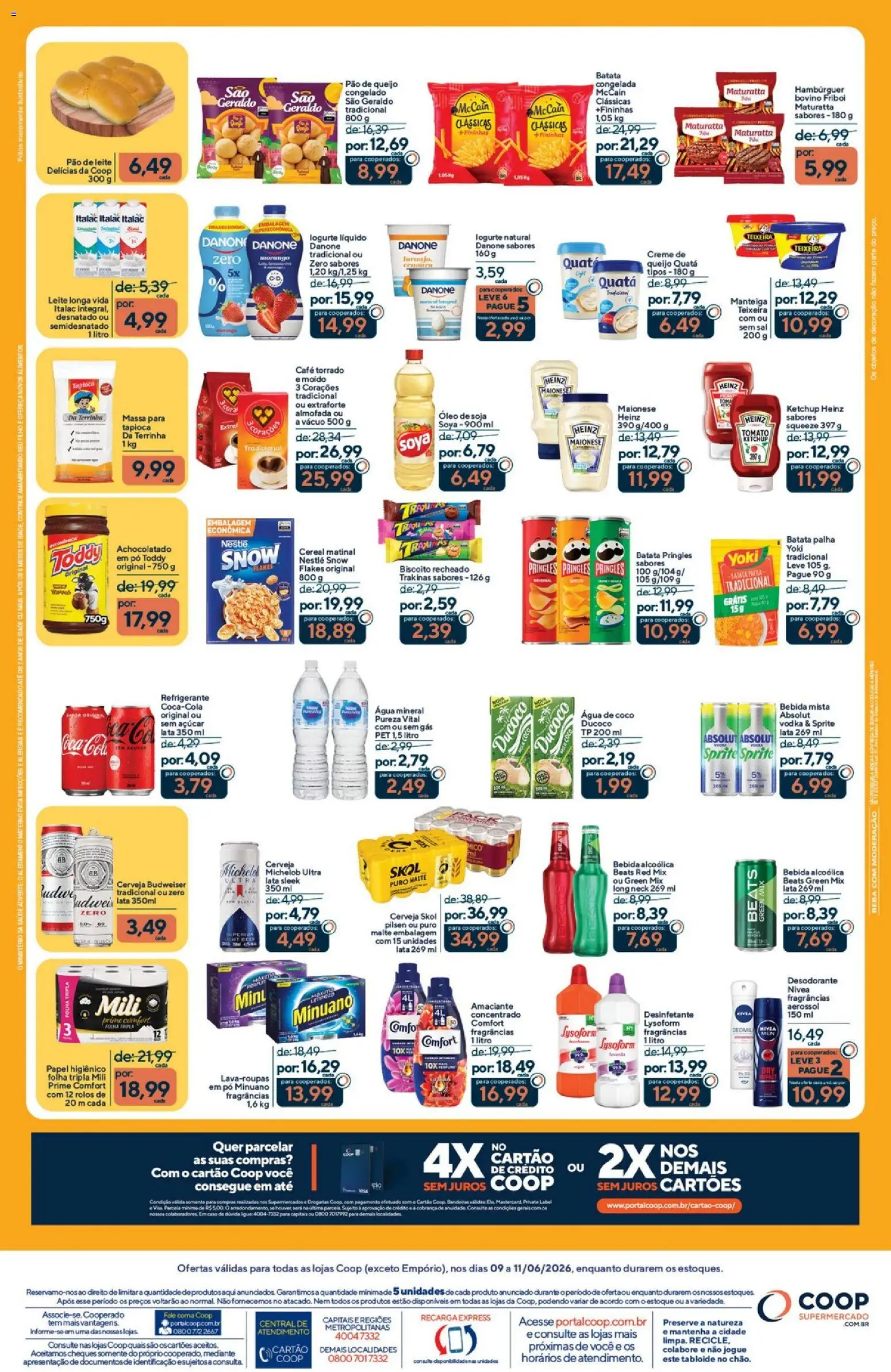 Coop Folheto - válido de 09.06.2026 | Página: 2 | Produtos: Pó, Almofada, Massa, Amaciante