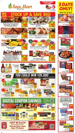 Preview of Save Mart weekly ads valid from 13.05.2026