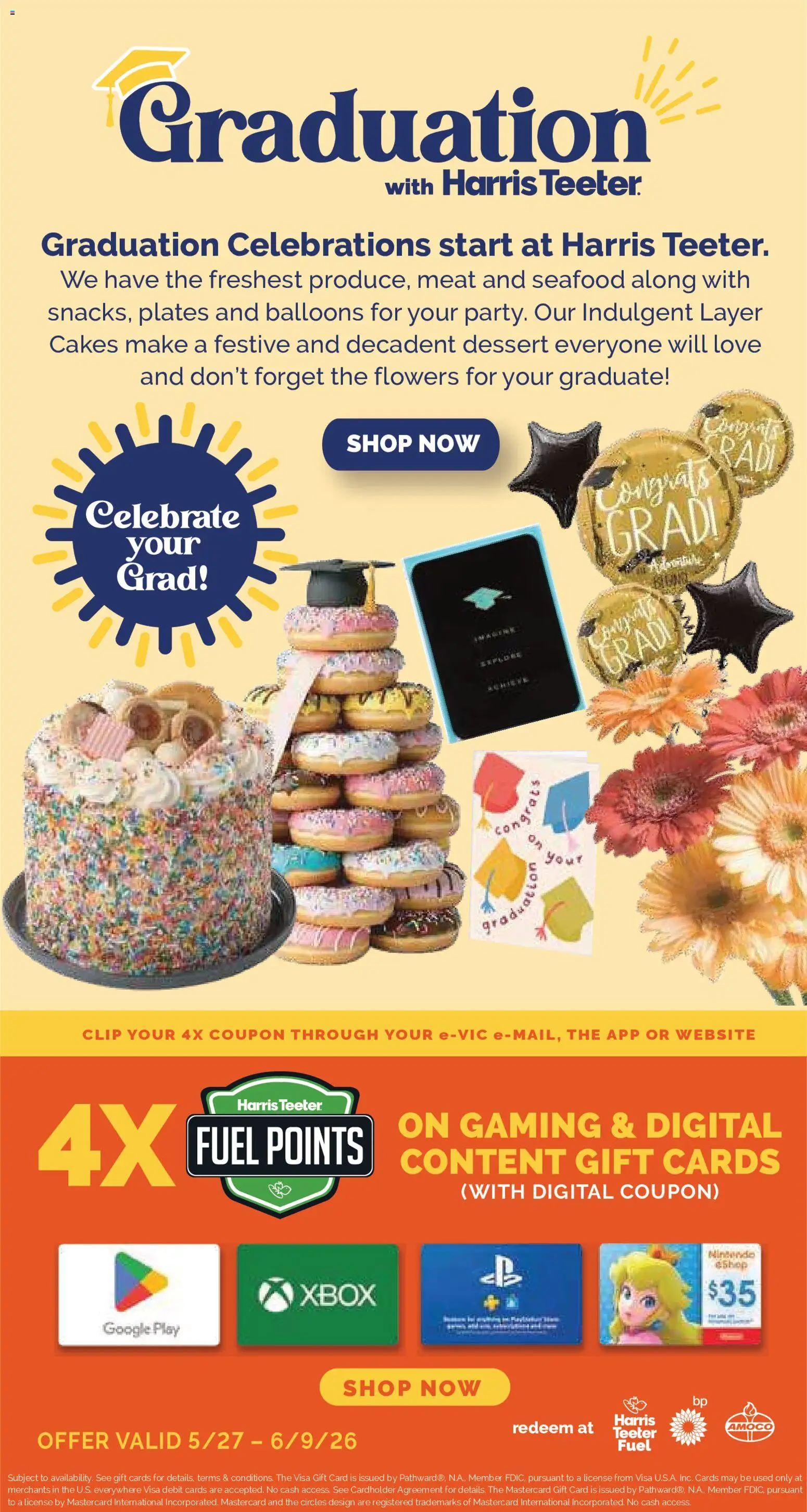 Harris Teeter Weekly Ad - valid from 27.05.2026 | Page: 14 | Products: Clip, Seafood, Xbox, Nintendo