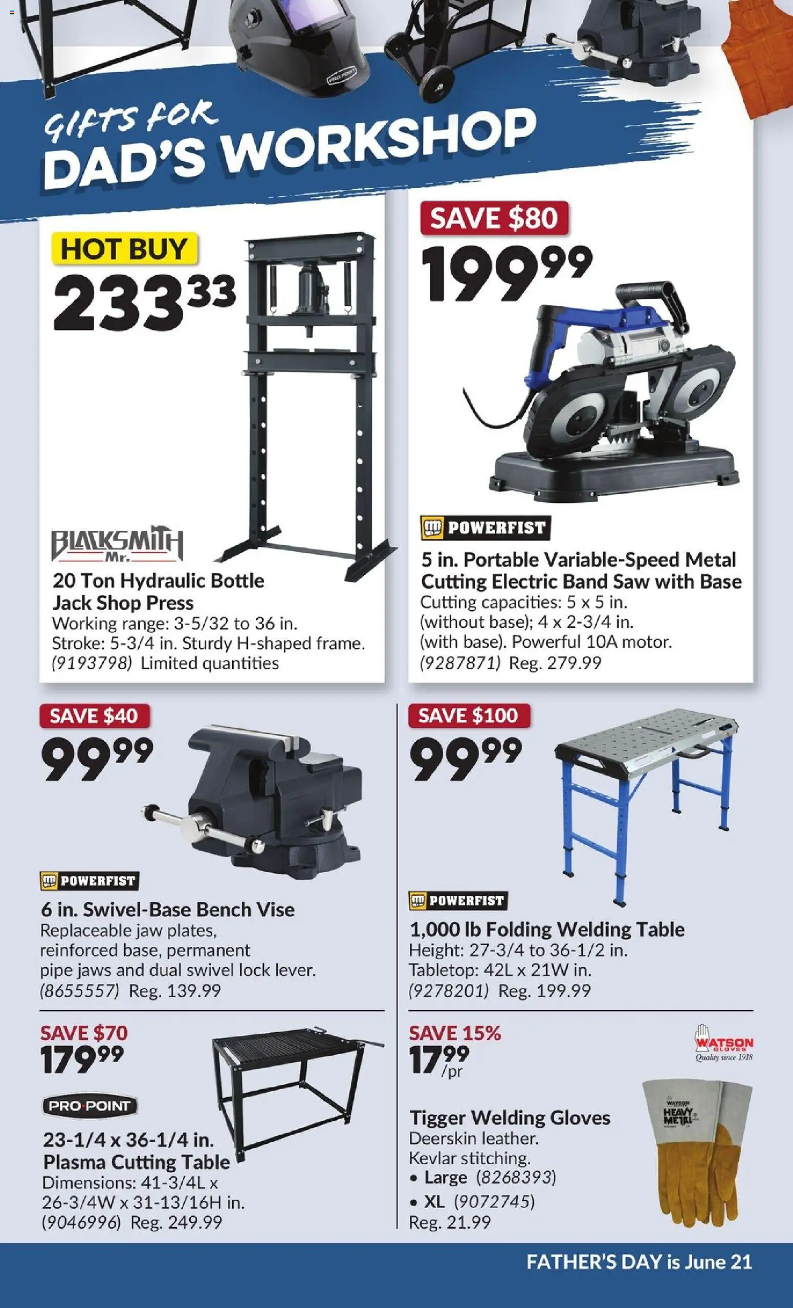 Princess Auto flyer valid from 16.06.2026 | Page: 16 | Products: Gloves, Table