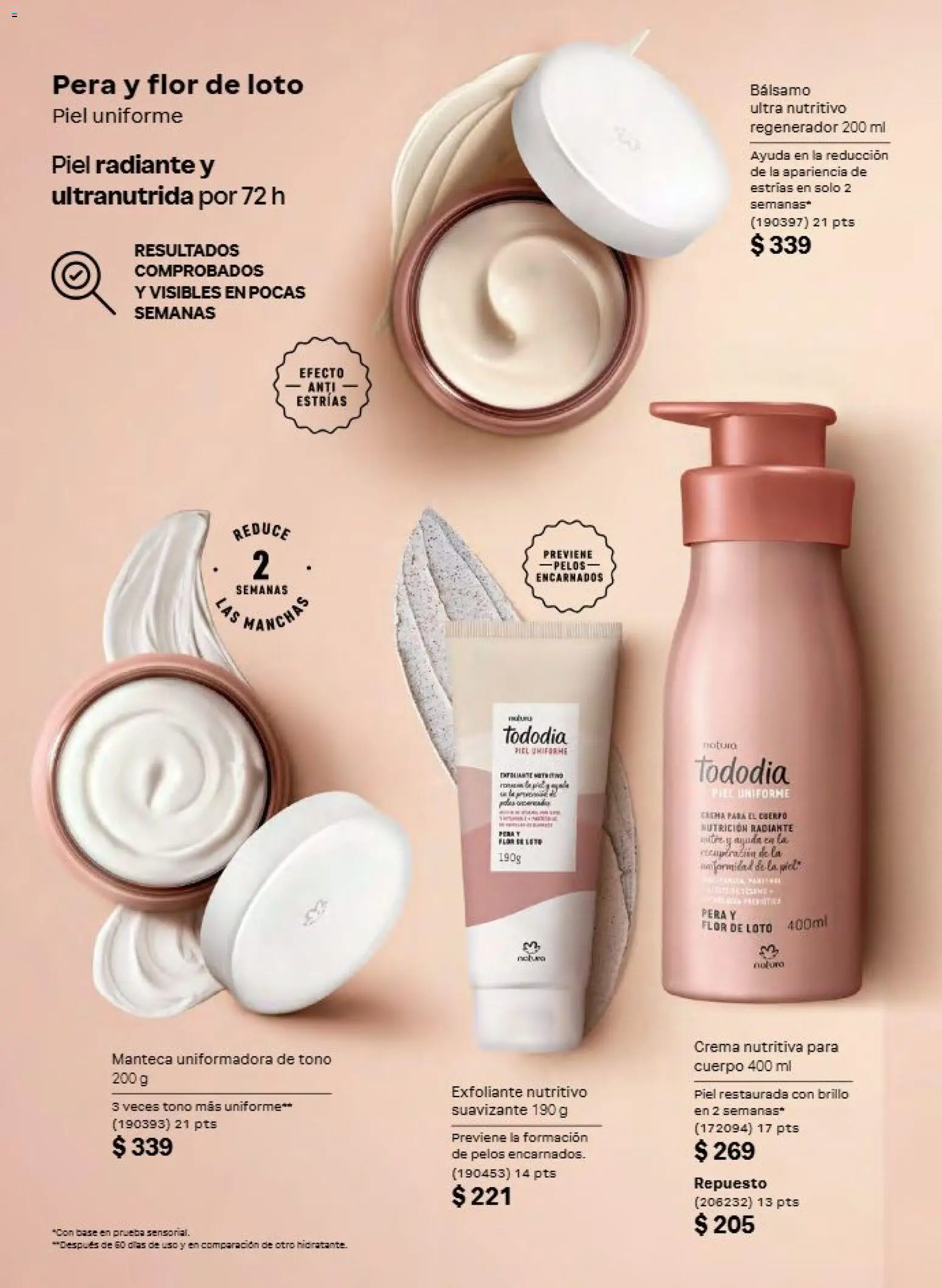 Nuevas ofertas de Natura válidas en toda la República Mexicana desde el 21/08/2026. ¡Encuentra las mejores ofertas en Natura campaña 13 2026! | Página: 107 | Productos: Pera, Crema, Bálsamo, Radiante
