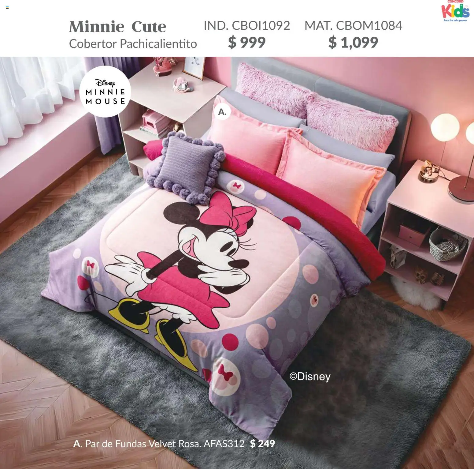 Nuevas ofertas de Colchas Concord válidas en toda la República Mexicana desde el 01/02/2026. ¡Encuentra las mejores ofertas en Colchas Concord catálogo Kids! | Página: 61 | Productos: Cobertor, Mouse