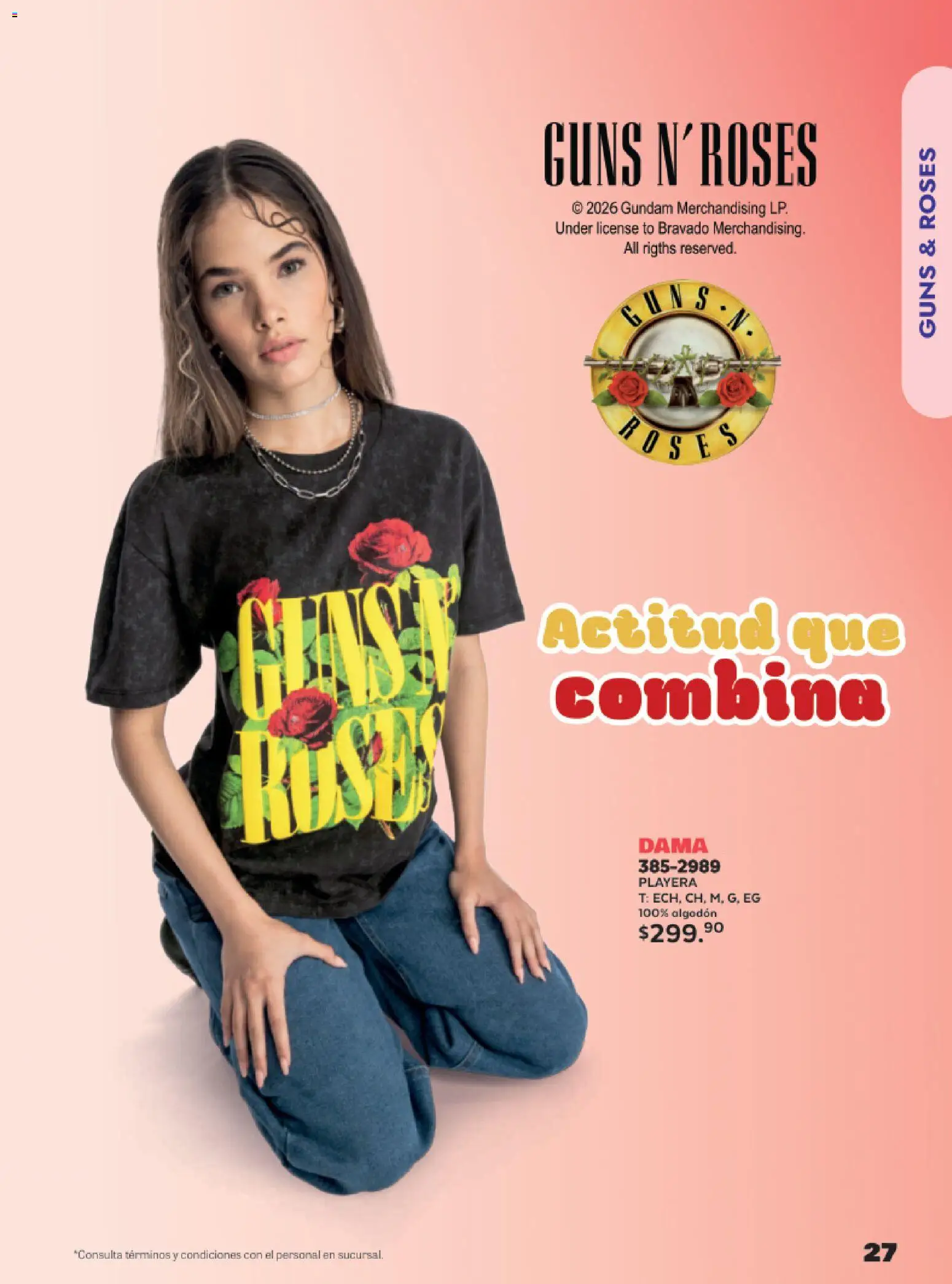 Nuevas ofertas de Andrea válidas en toda la República Mexicana desde el 24.05.2026. ¡Encuentra las mejores ofertas en Andrea catálogo Lo más divertindo en ropa! | Página: 27 | Productos: Algodón, Playera