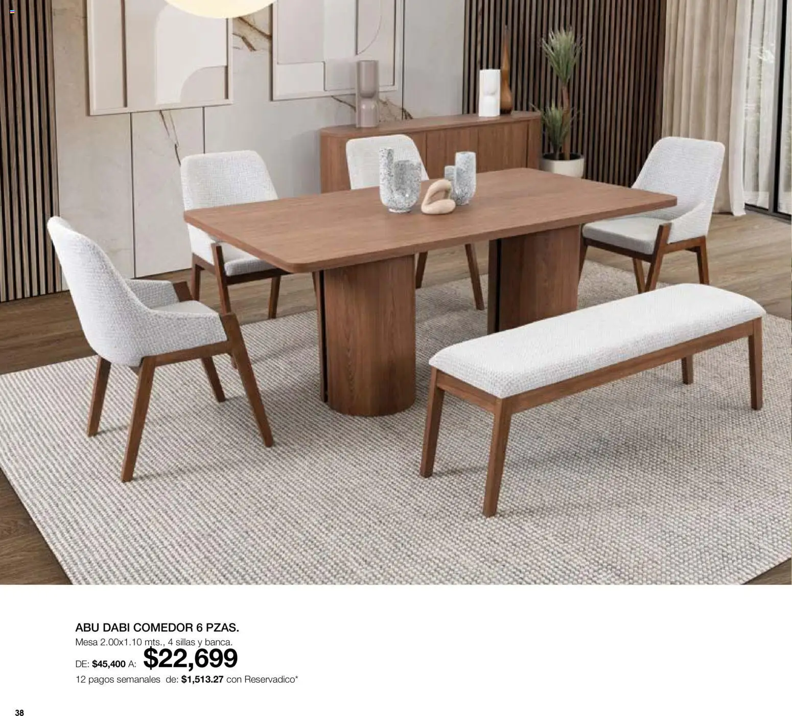 Nuevas ofertas de Muebles Dico válidas en toda la República Mexicana desde el 01/08/2026. ¡Encuentra las mejores ofertas en Muebles Dico catálogo! | Página: 38 | Productos: Mesa
