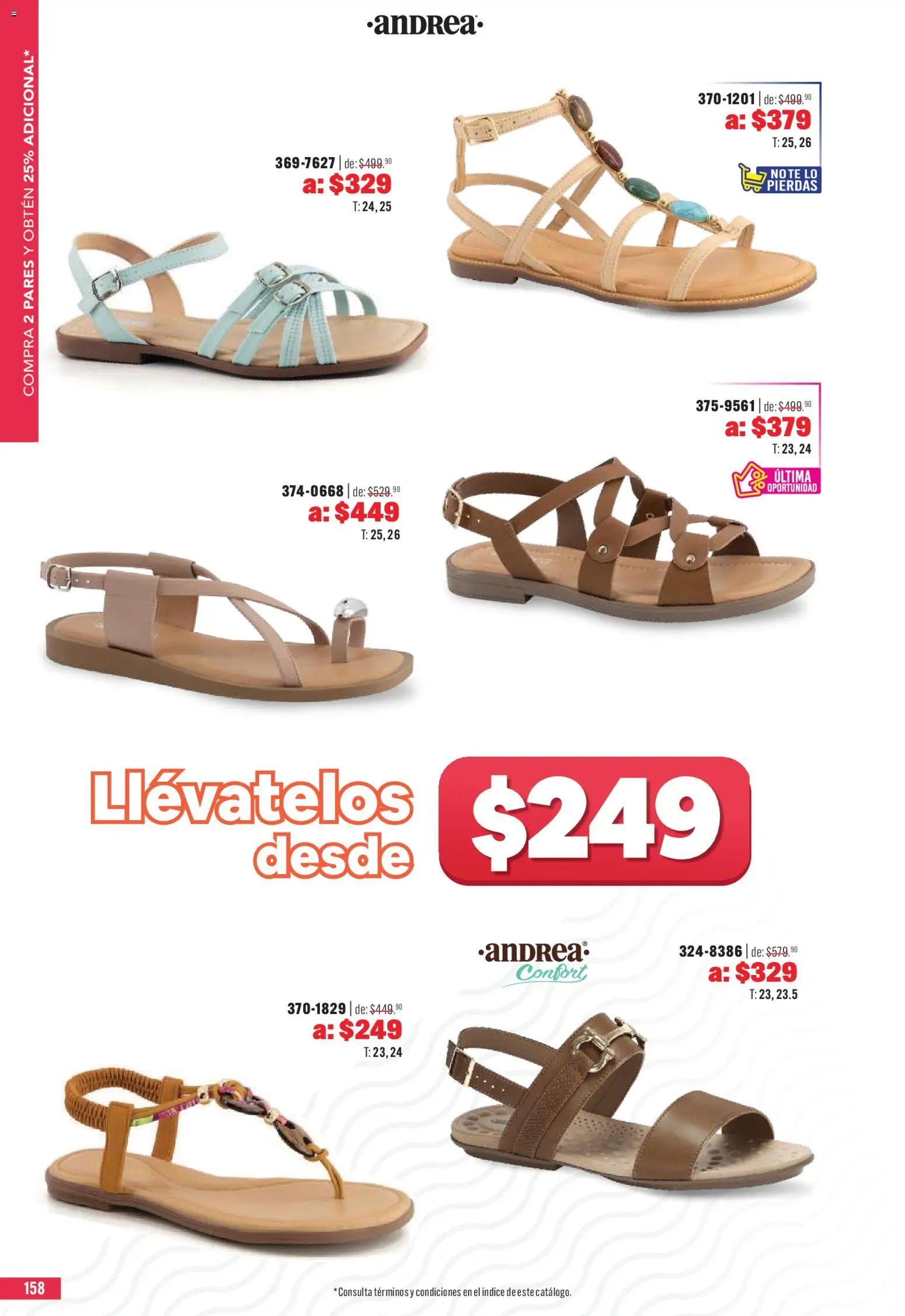Nuevas ofertas de Andrea válidas en toda la República Mexicana desde el 03.05.2026. ¡Encuentra las mejores ofertas en Andrea catálogo Outlet! | Página: 158