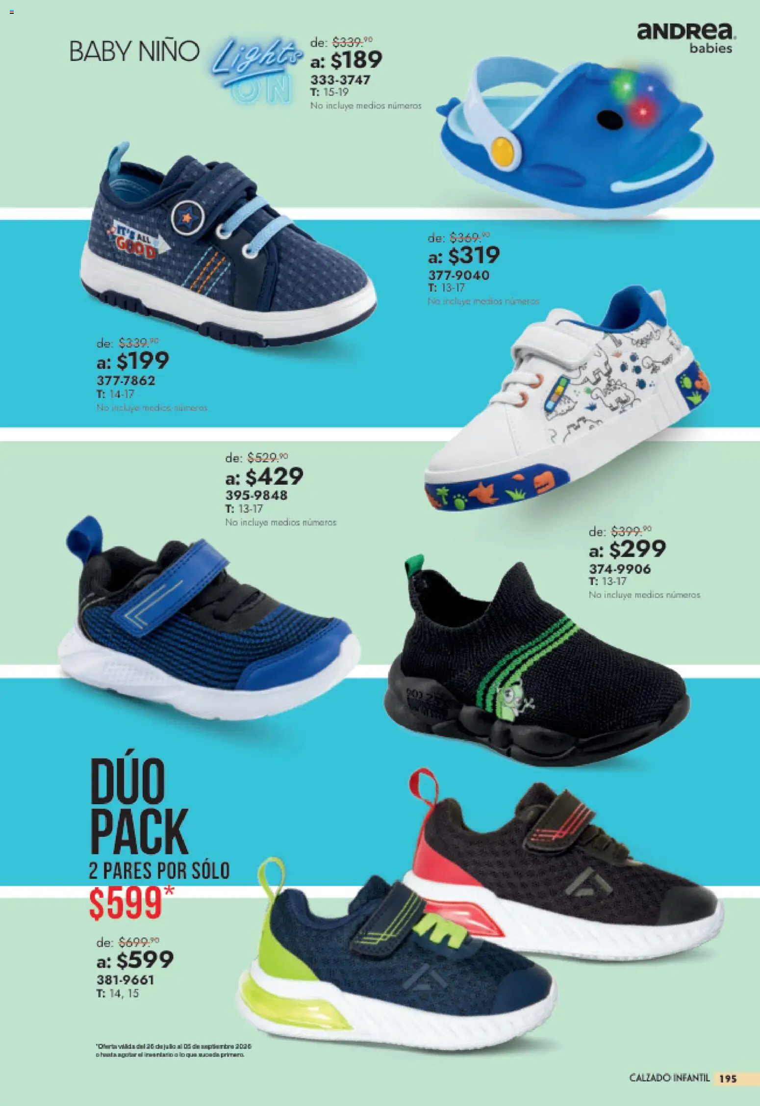 Nuevas ofertas de Andrea válidas en toda la República Mexicana desde el 26/07/2026. ¡Encuentra las mejores ofertas en Andrea catálogo Outlet! | Página: 195