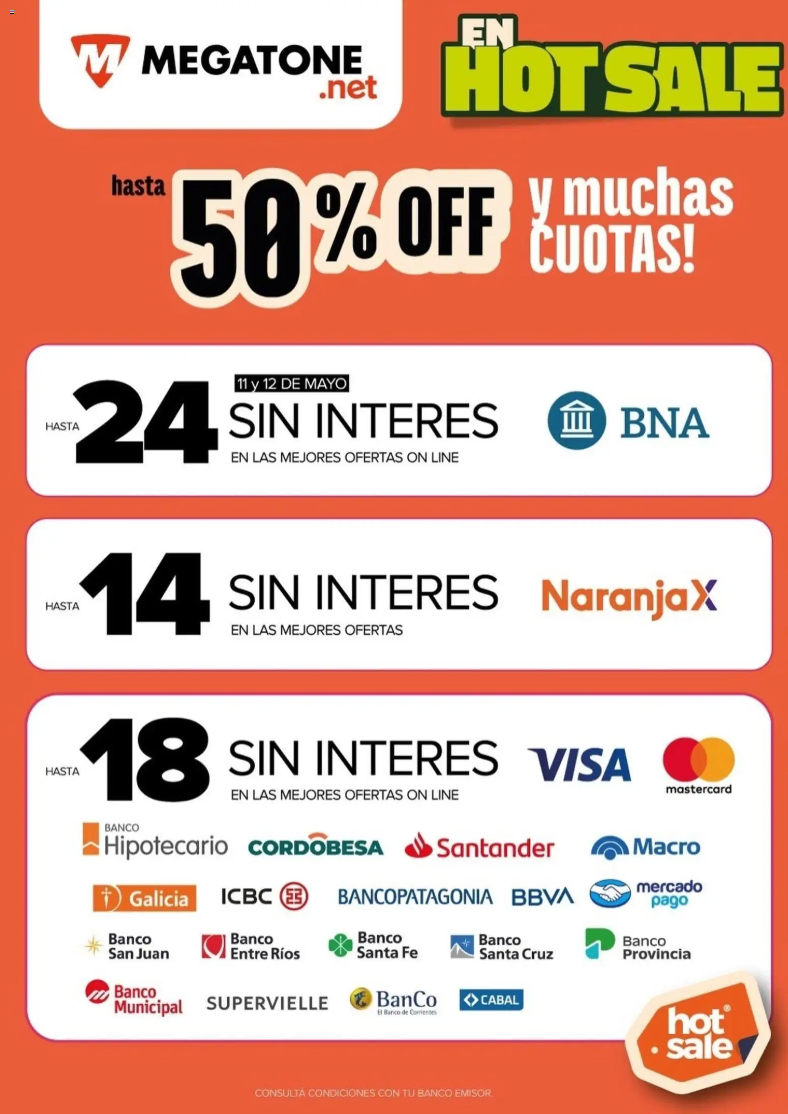 Megatone - Hot Sale │ válido desde el 11.05.2026 | Página: 7 | Productos: Banco