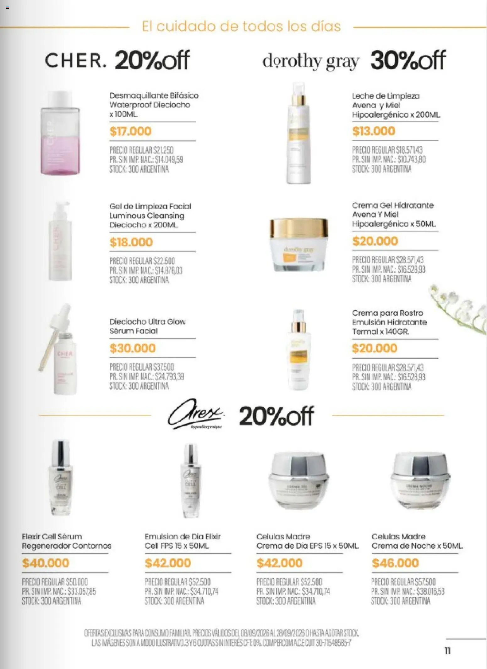 Pigmento - Glow De Primavera │ válido desde el 08/09/2026 | Página: 11 | Productos: Serum, Miel, Desmaquillante, Leche