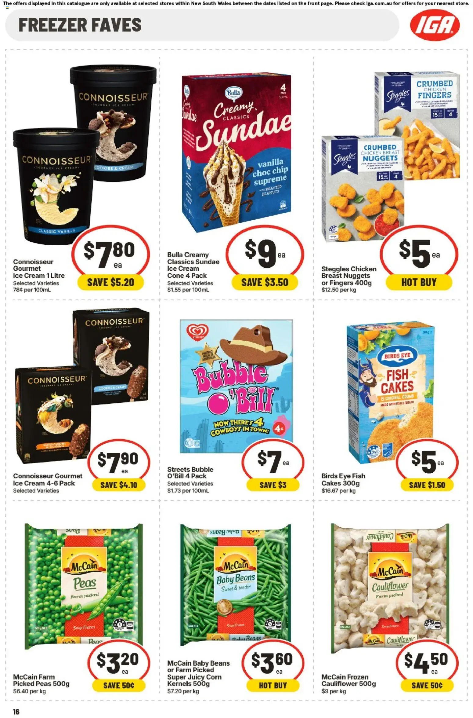 IGA catalogue - valid from 20.05.2026 | Page: 16 | Products: Peanuts, Cream, Cauliflower, Freezer