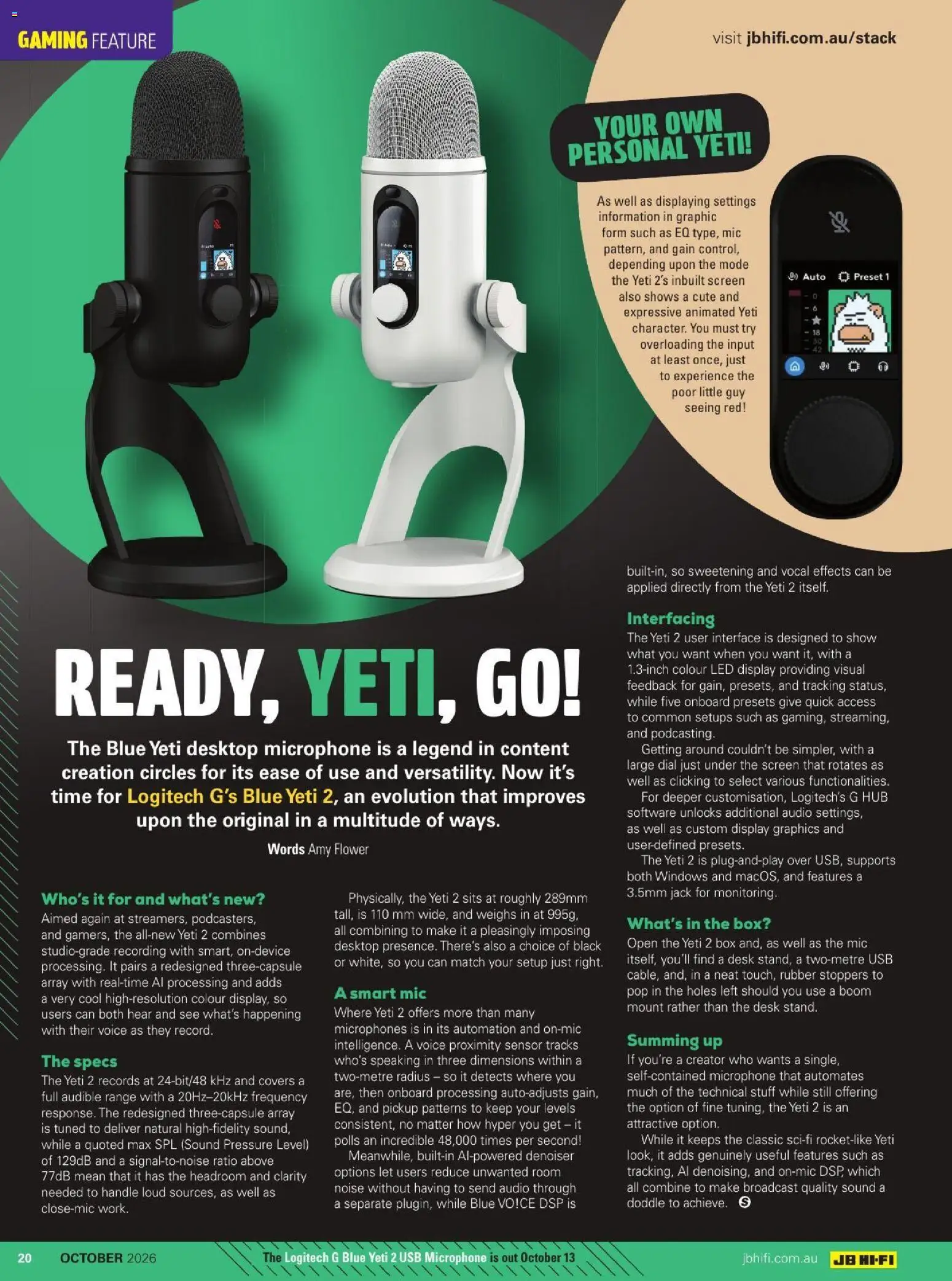 JB Hi-Fi catalogue - valid from 01/10/2026 | Page: 96 | Products: Desk, Audio, Microphone, Usb