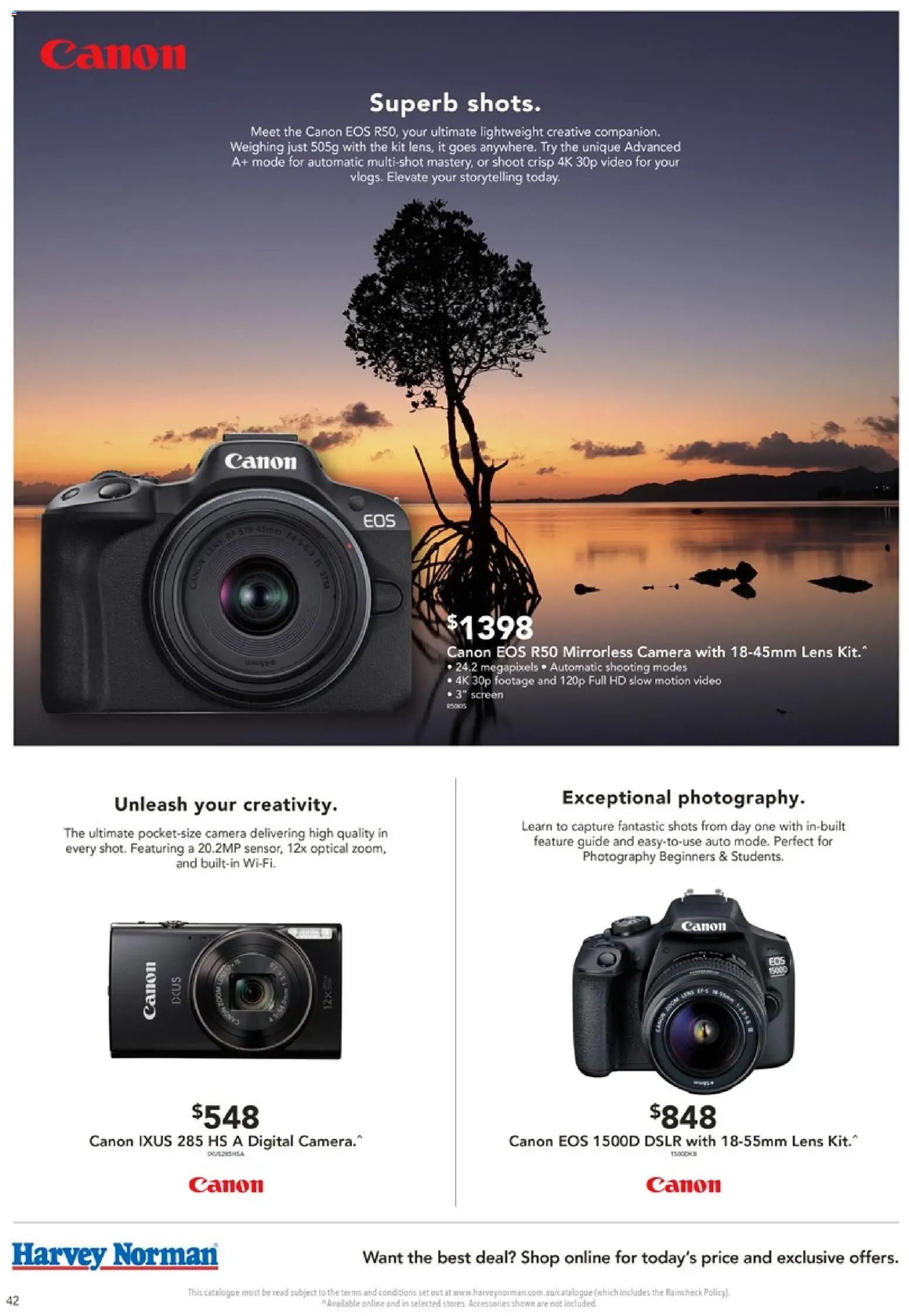 Harvey Norman catalogue - valid from 16/09/2026 | Page: 42 | Products: Accessories, Camera, Screen, Video
