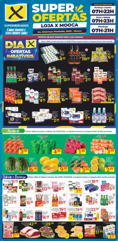X Supermercados ofertas Mooca - Pré-Visualização do folheto da loja X Supermercados, válido de 28/08/2026