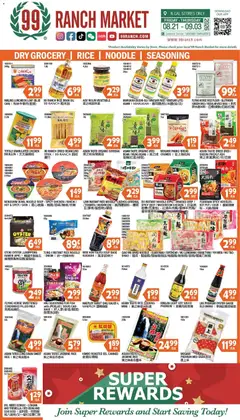 Preview of 99 Ranch Market weekly ads valid from 08/21/2026