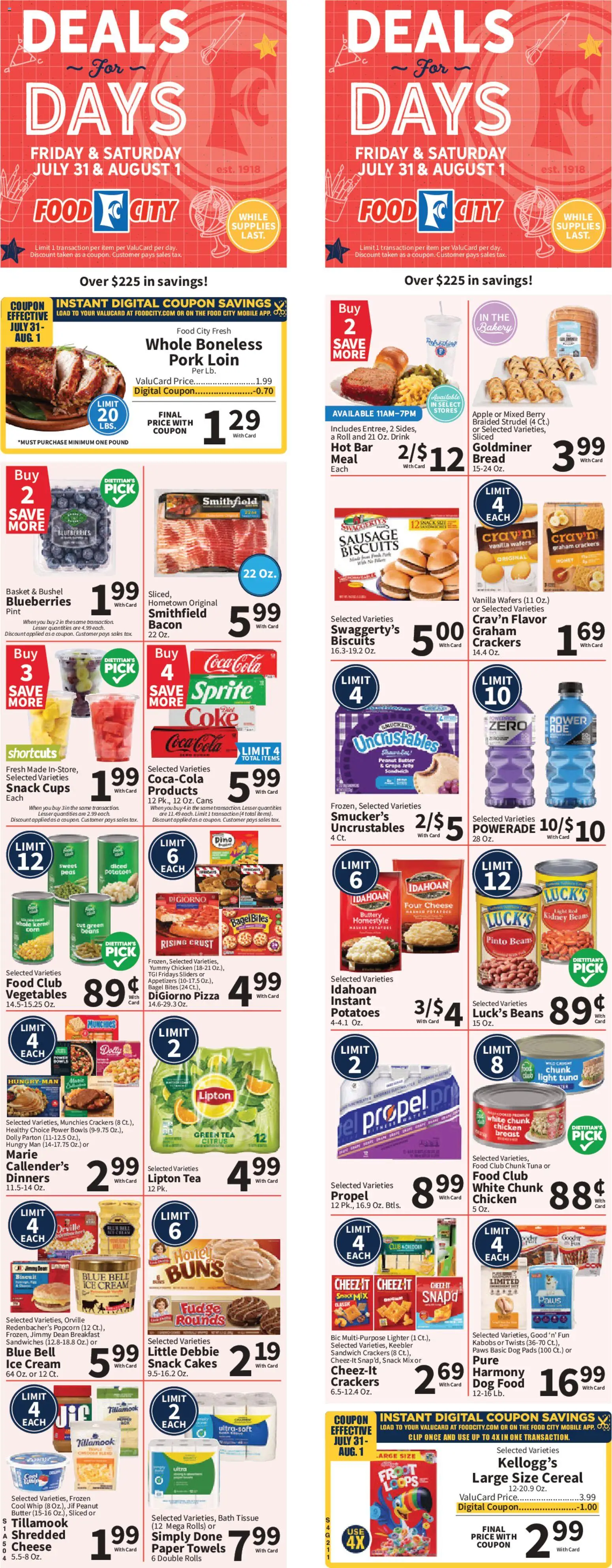 Food City Grand Opening - valid from 07/29/2026 | Page: 3 | Products: Bread, Pork, Ice cream, Vegetables