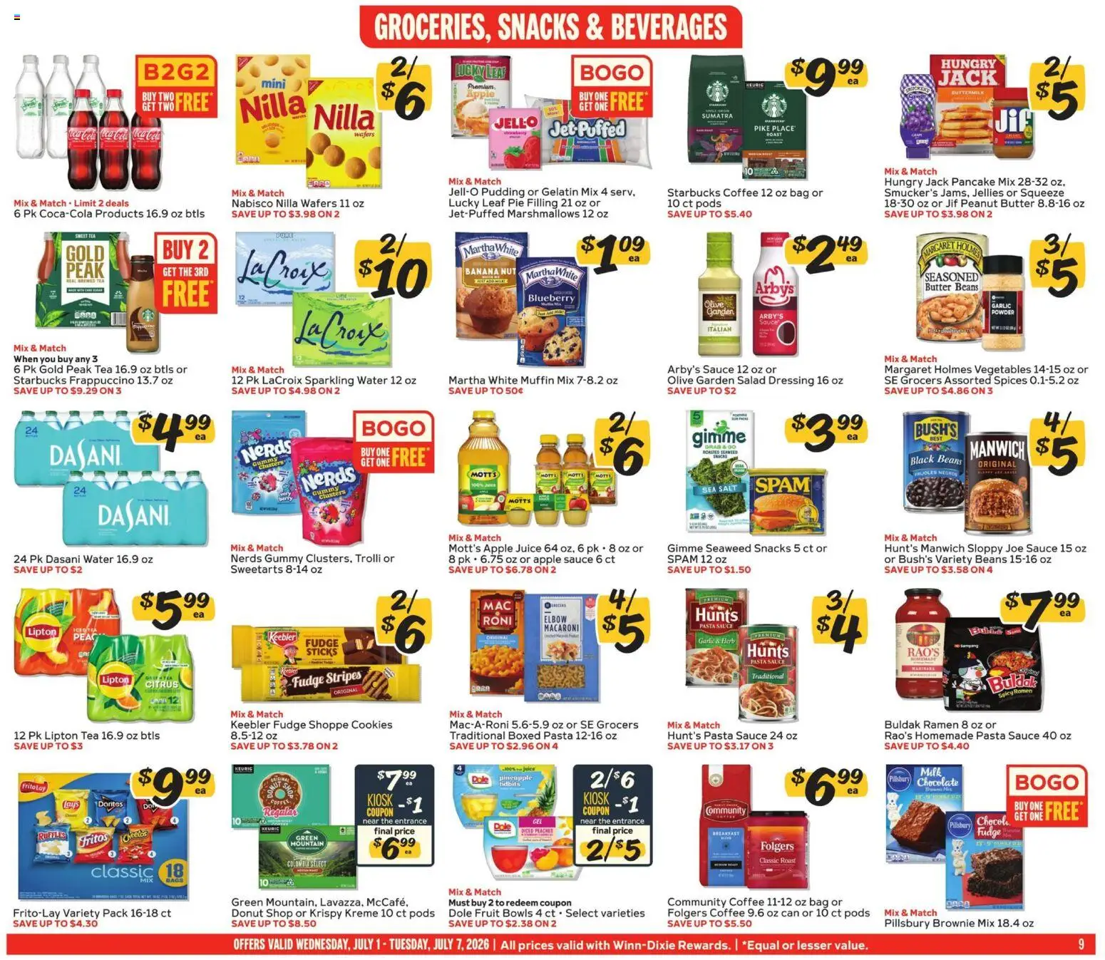 Winn Dixie Weekly Ad - valid from 07/01/2026 | Page: 9