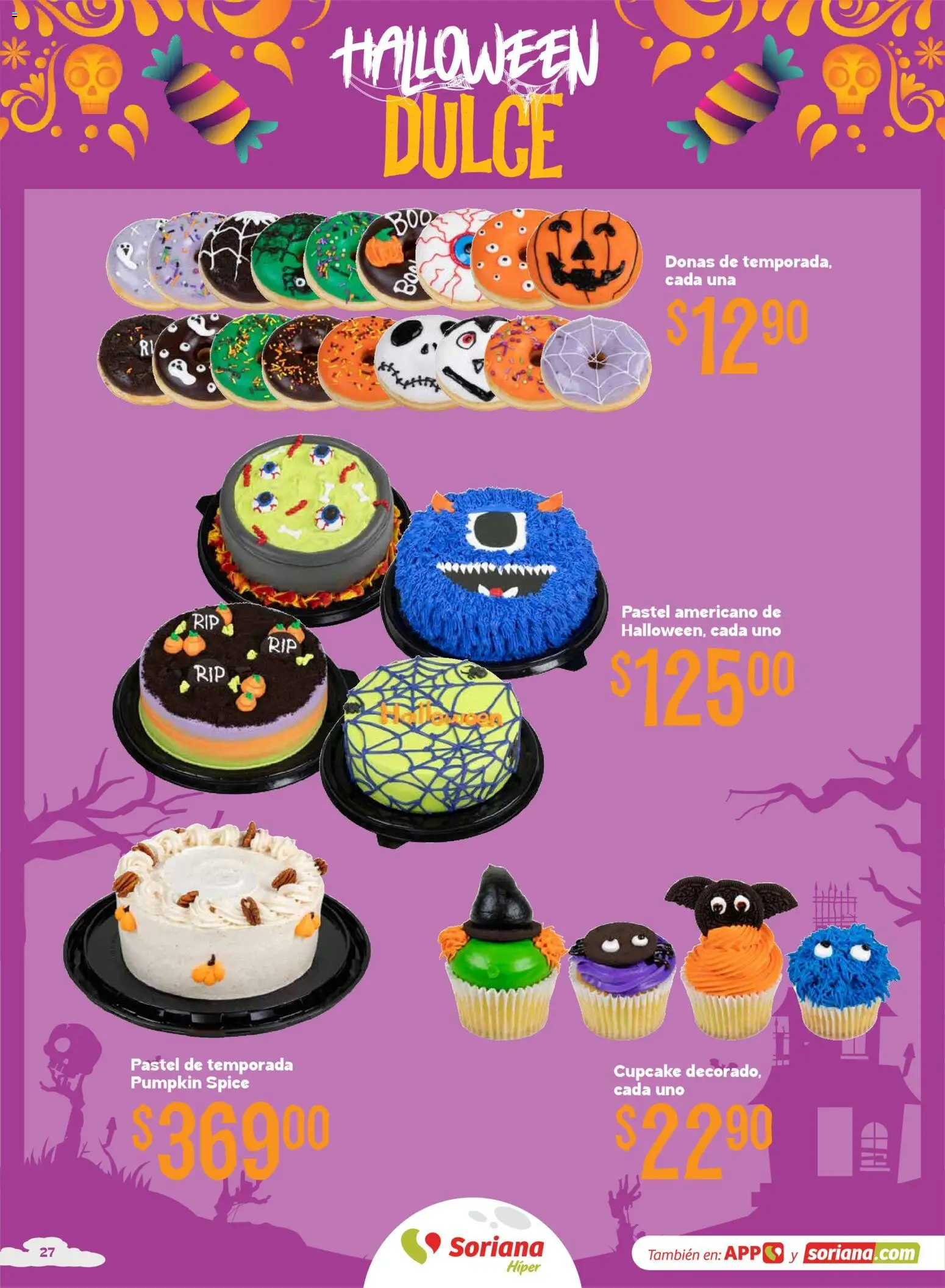 Nuevas ofertas de Soriana válidas en toda la República Mexicana desde el 01/10/2026. ¡Encuentra las mejores ofertas en Soriana Híper - Halloween y Día de muertos! | Página: 27