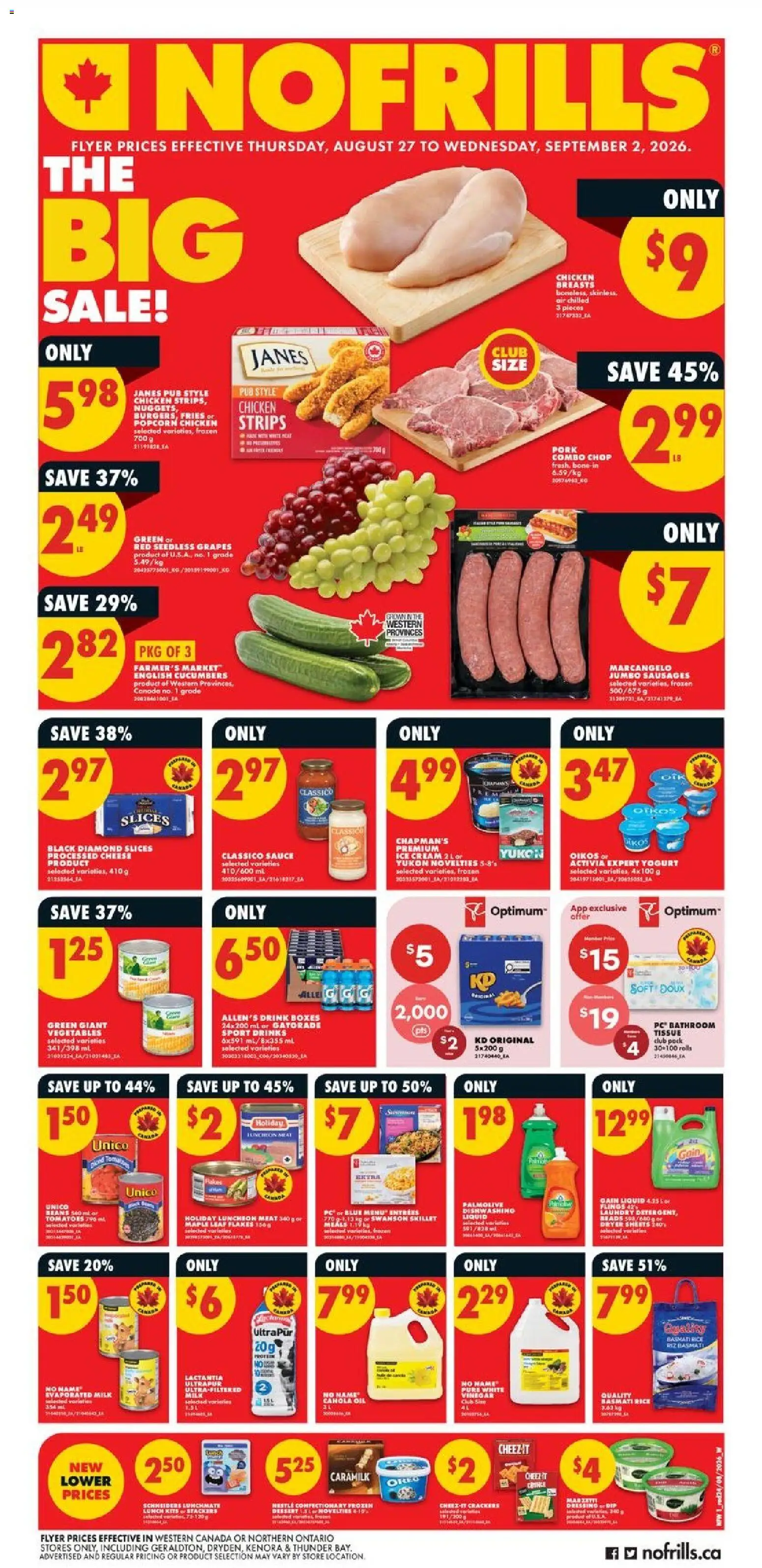 No Frills flyer valid from Aug 27, 2026 | Page: 1