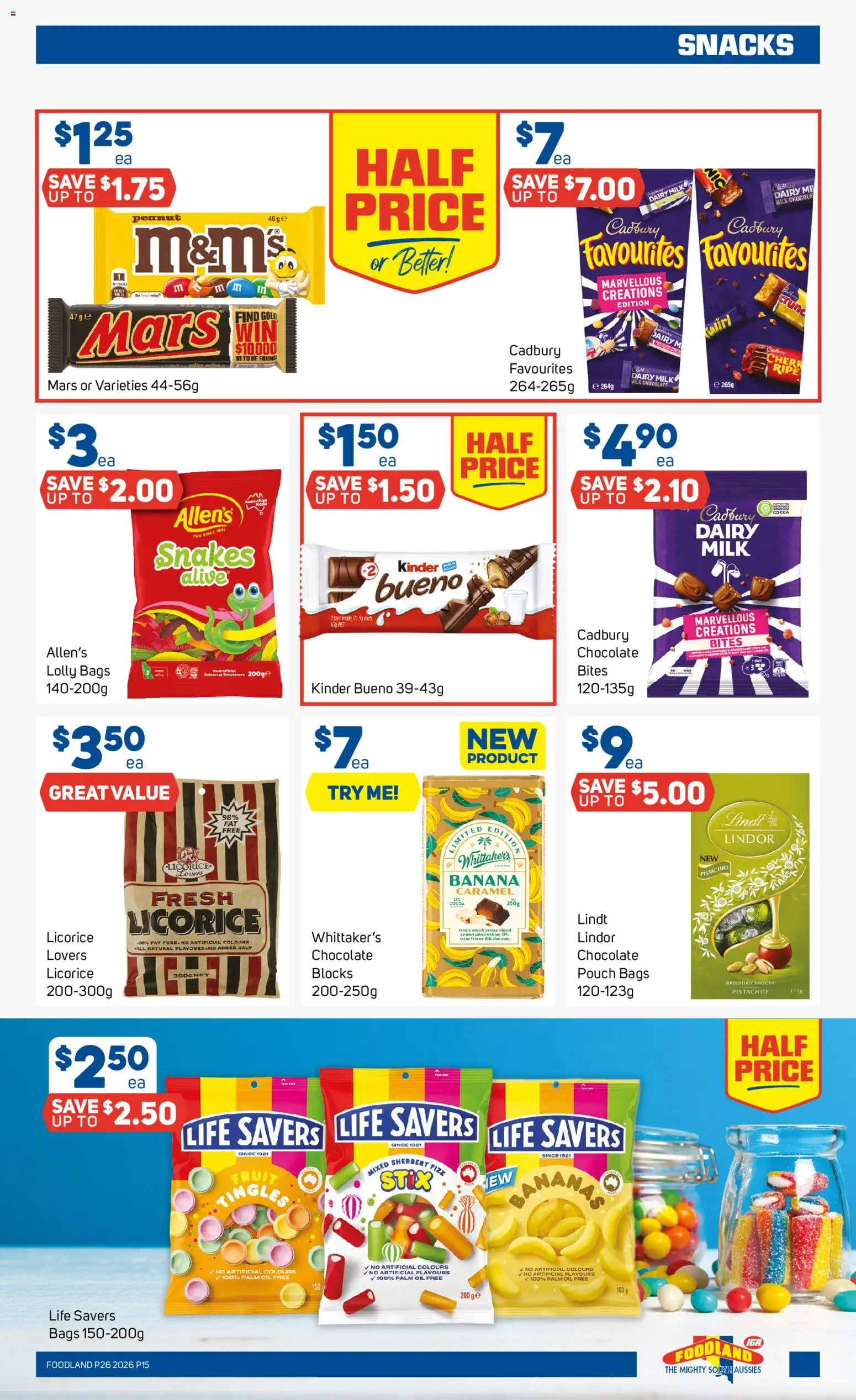 Foodland catalogue - valid from 24/06/2026 | Page: 15 | Products: Milk, Oil, Chocolate, Salt