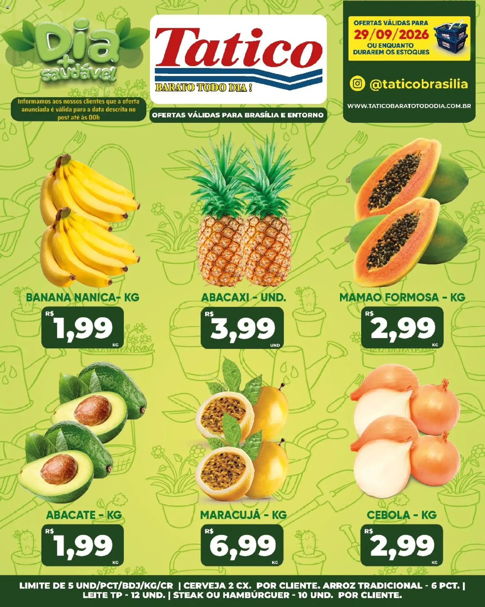 Tatico Folheto - válido de 29/09/2026 | Página: 17 | Produtos: Maracujá, Leite, Cerveja, Arroz