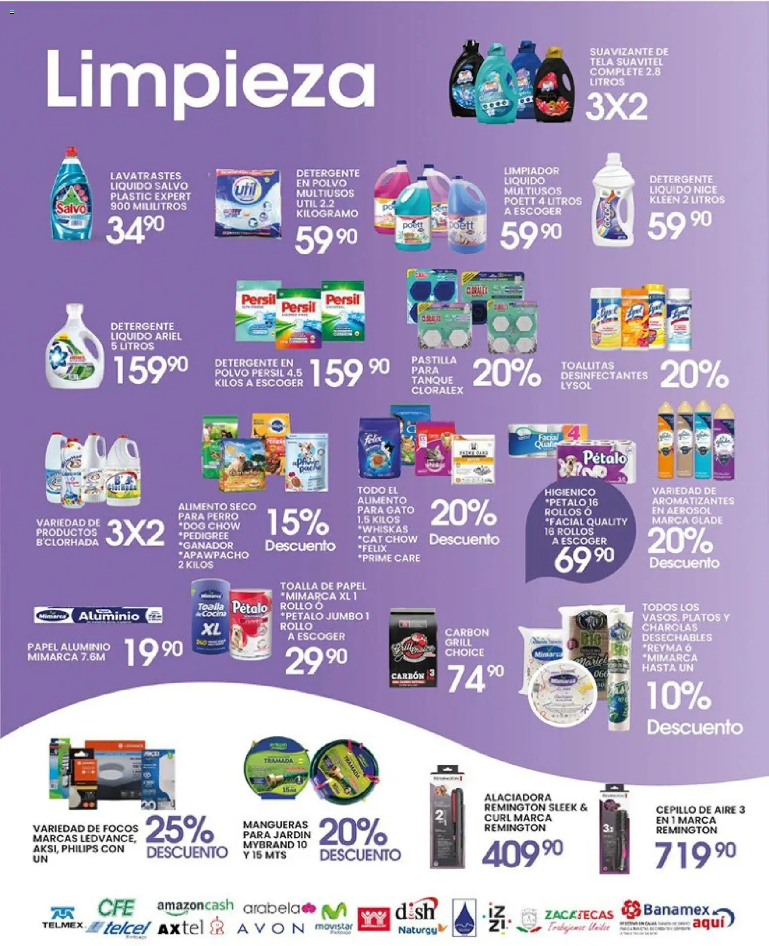 Nuevas ofertas de Alsuper válidas en toda la República Mexicana desde el 10.04.2026. ¡Encuentra las mejores ofertas en Alsuper folleto Calera! | Página: 5 | Productos: Detergente, Suavizante, Bowl, Polvo