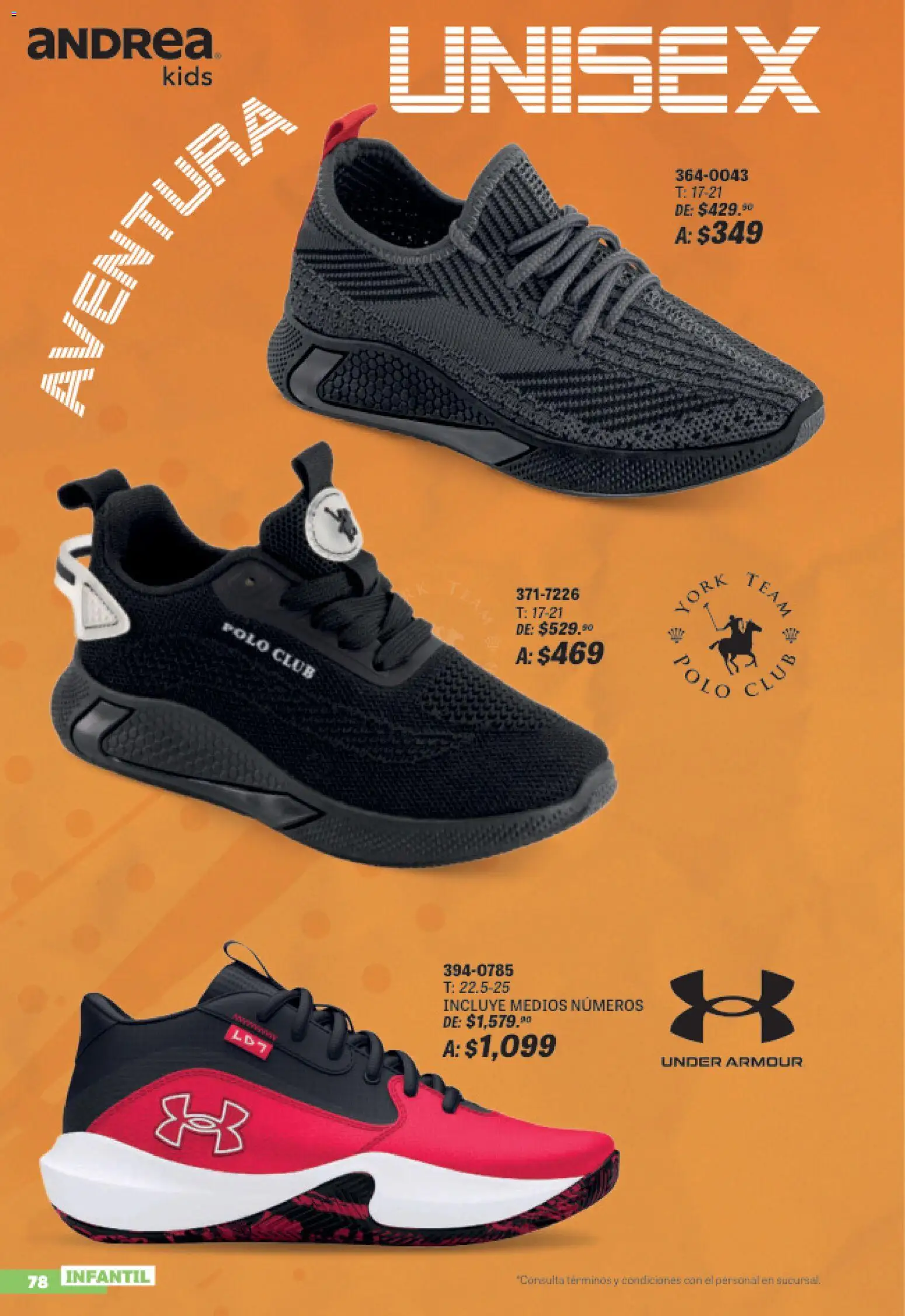 Nuevas ofertas de Andrea válidas en toda la República Mexicana desde el 19/07/2026. ¡Encuentra las mejores ofertas en Andrea catálogo Sports Week! | Página: 78