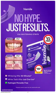 Preview of Coles catalogue  - valid from 06.05.2026 | Page: 41 | Products: Teeth whitening