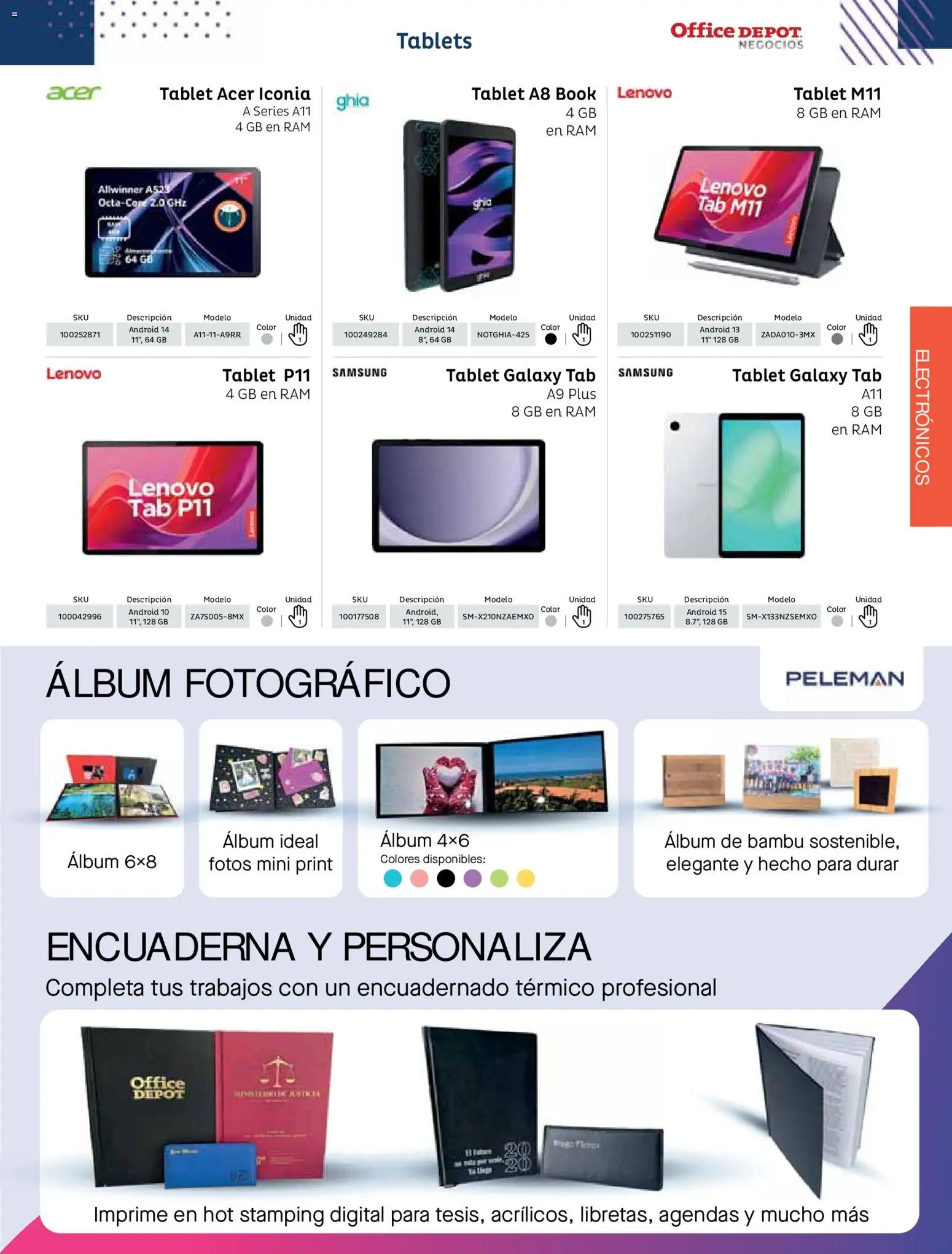 Nuevas ofertas de Office Depot válidas en toda la República Mexicana desde el 12/01/2026. ¡Encuentra las mejores ofertas en Office Depot catálogo 2026! | Página: 179 | Productos: Tablet