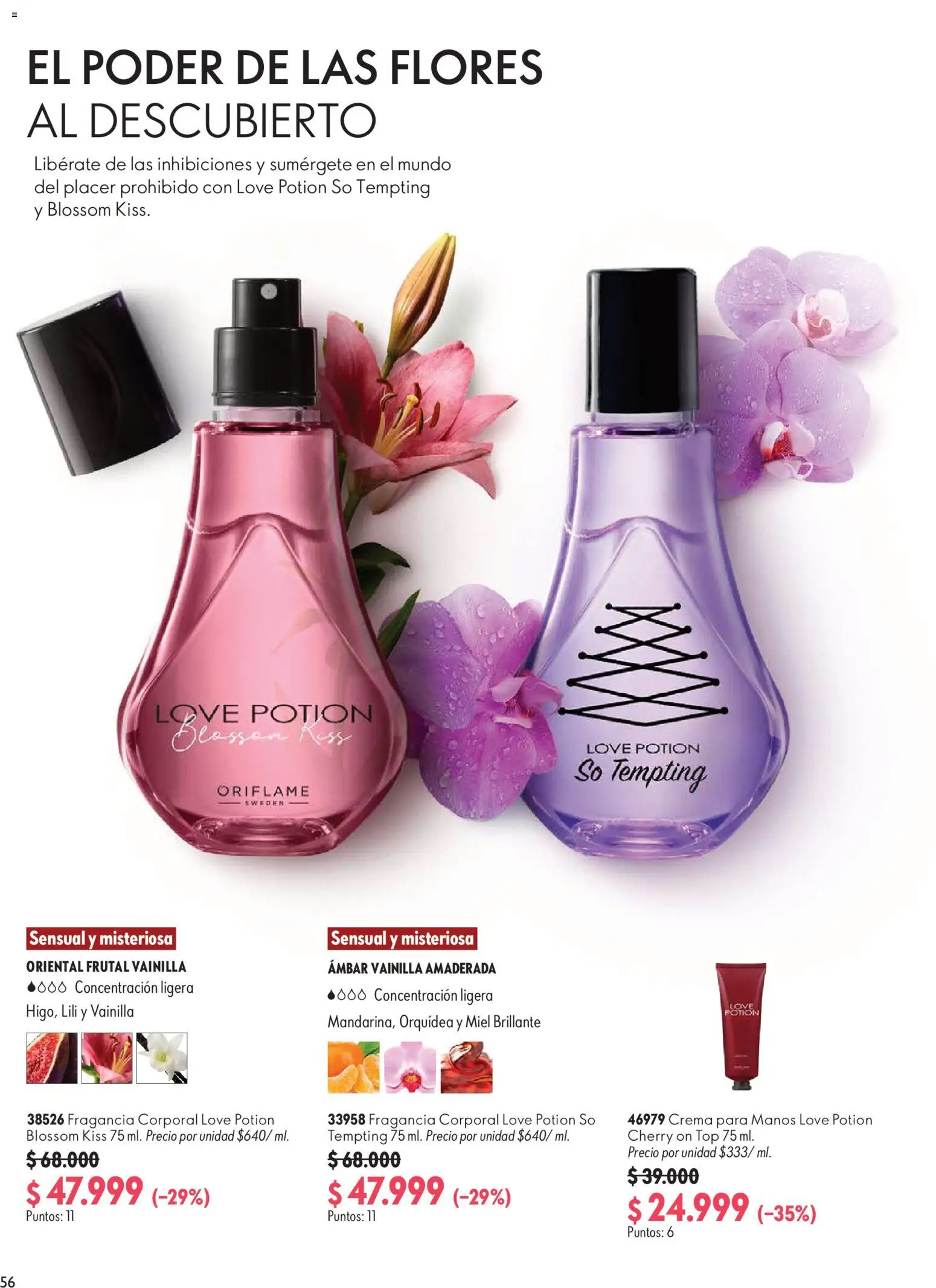 Oriflame revista - valida desde el 20/06/2026 | Página: 56 | Productos: Crema, Top, Fragancia