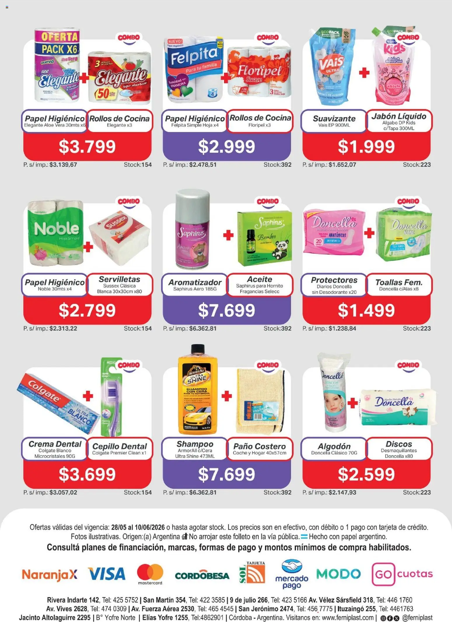 Ferniplast catálogo │ válido desde el 28.05.2026 | Página: 4 | Productos: Cocina, Servilletas, Jabón, Desodorante