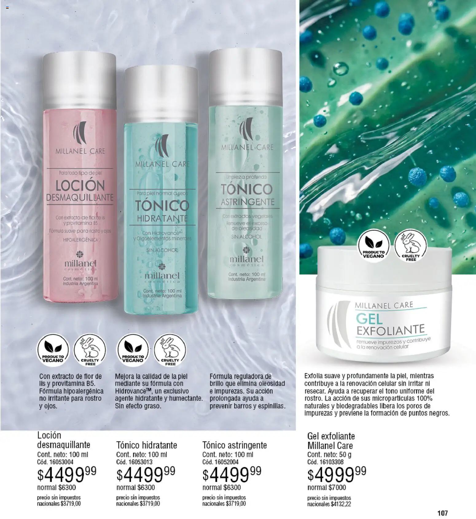 Millanel - Catálogo │ válido desde el 25.05.2026 | Página: 131 | Productos: Desmaquillante, Brillo, Loción