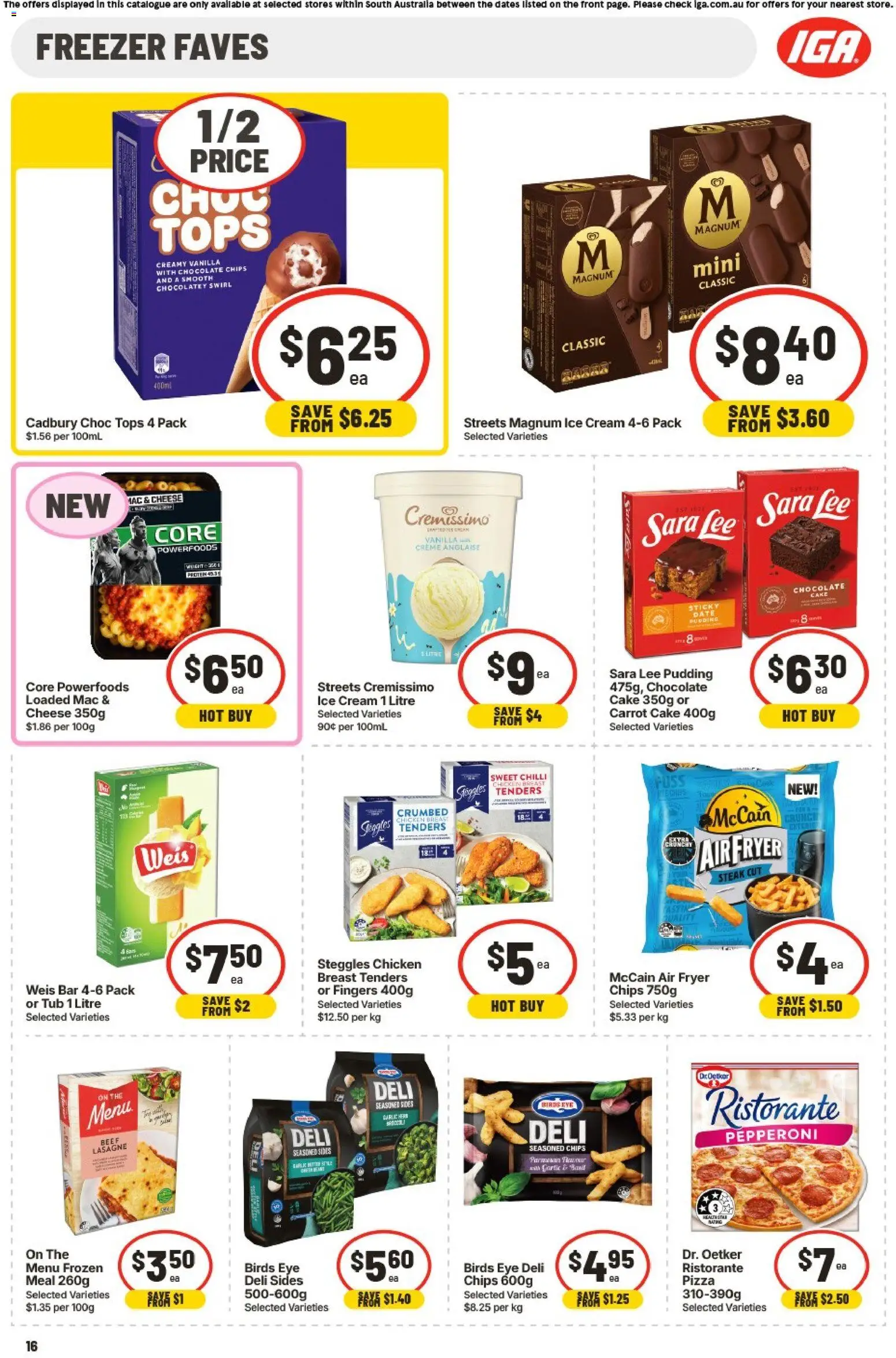IGA catalogue - valid from 15.04.2026 | Page: 12 | Products: Chicken, Beef, Ice cream, Freezer