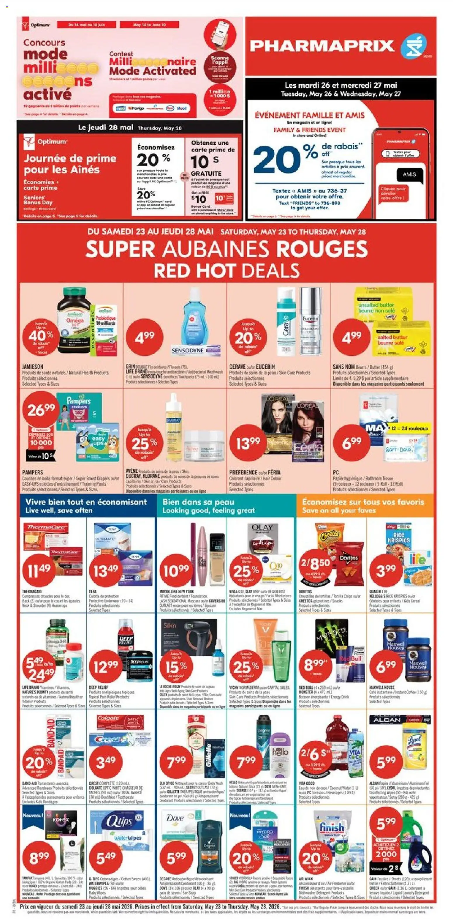 Pharmaprix flyer valid from 22.05.2026 | Page: 3 | Products: Fish, Mascara, Antiperspirant, Toothpaste