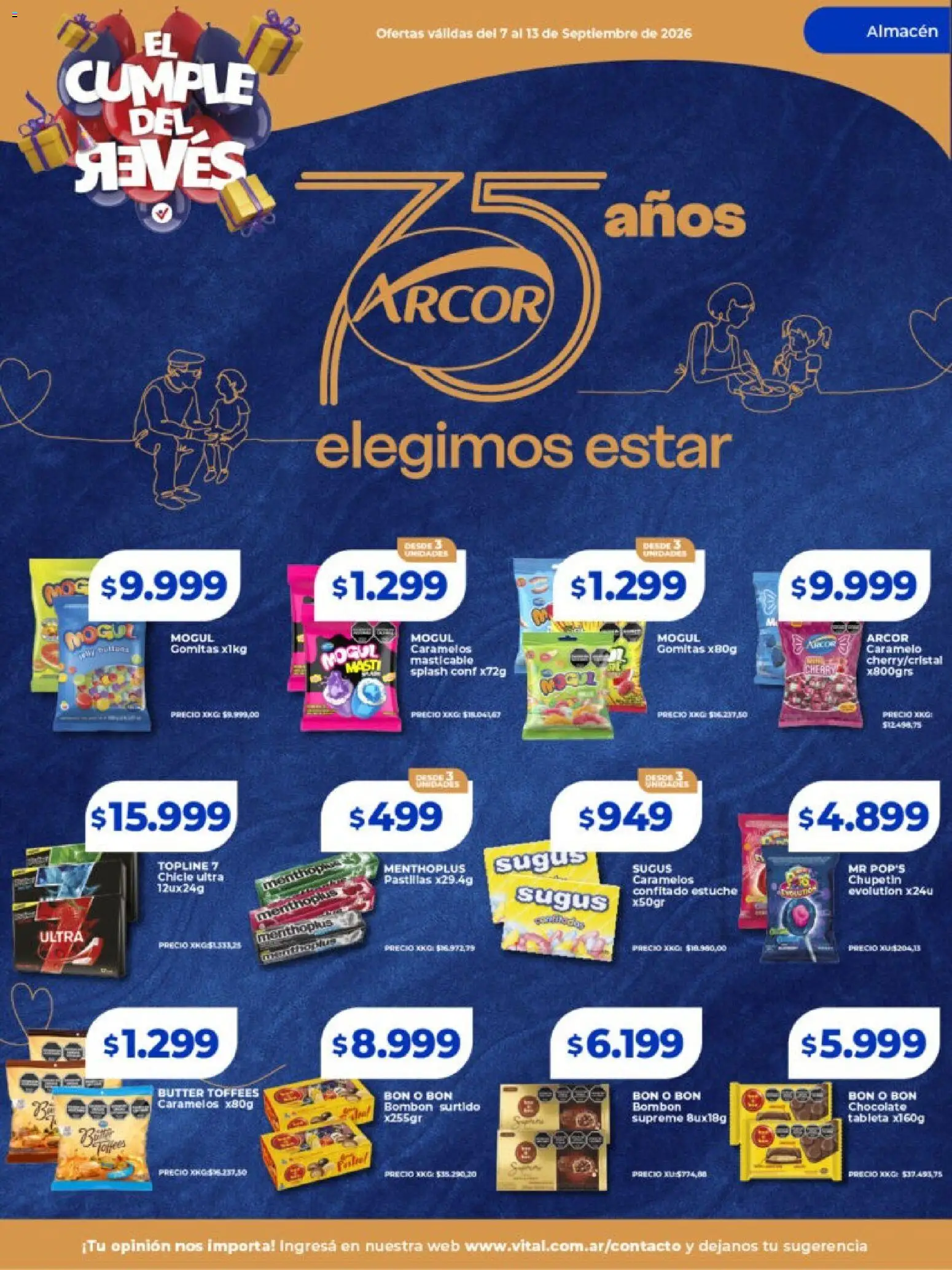 Vital - Ofertas │ válido desde el 07/09/2026 | Página: 24 | Productos: Tableta, Gomitas, Estuche, Chocolate