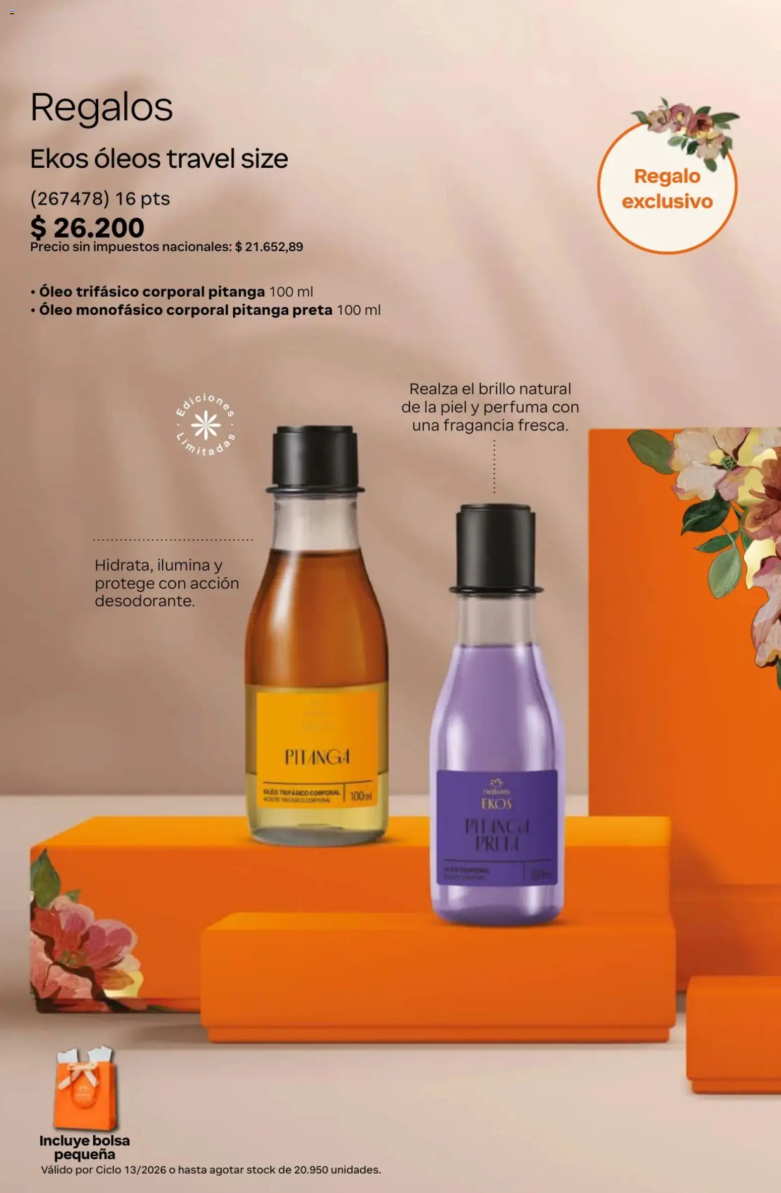 Catálogo Natura Ciclo 13 │ válido desde el 02/09/2026 | Página: 30 | Productos: Bolsa, Fragancia, Brillo