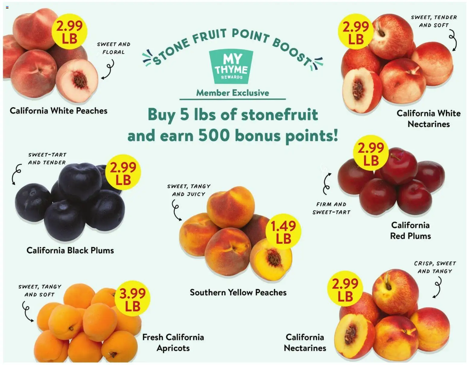 Fresh Thyme Weekly Ad - valid from 06/24/2026 | Page: 7 | Products: Peaches, Apricots