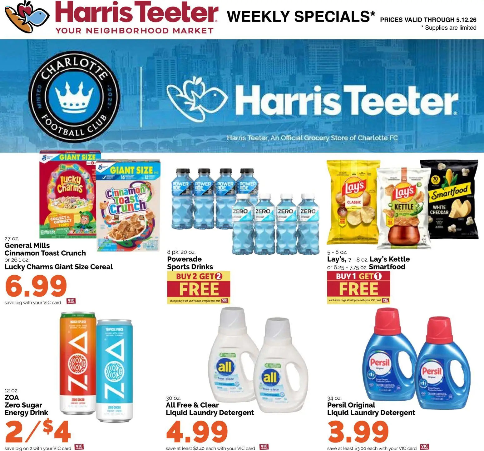 Harris Teeter Weekly Ad - SC - valid from 06.05.2026 | Page: 17 | Products: Detergent, Sugar, Kettle