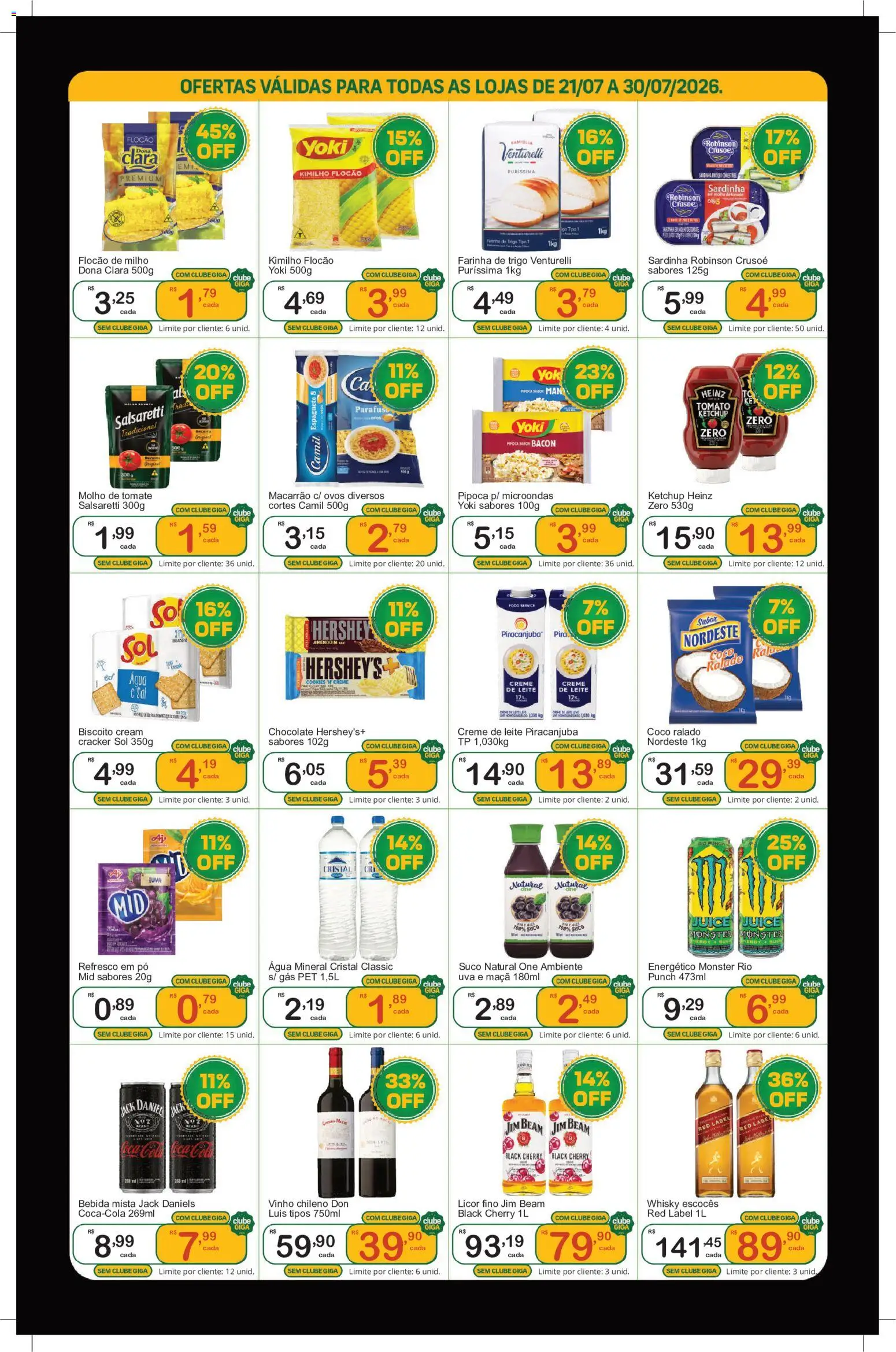 GIGA Atacado Folheto - válido de 21/07/2026 | Página: 3 | Produtos: Coco, Chocolate, Suco, Monster