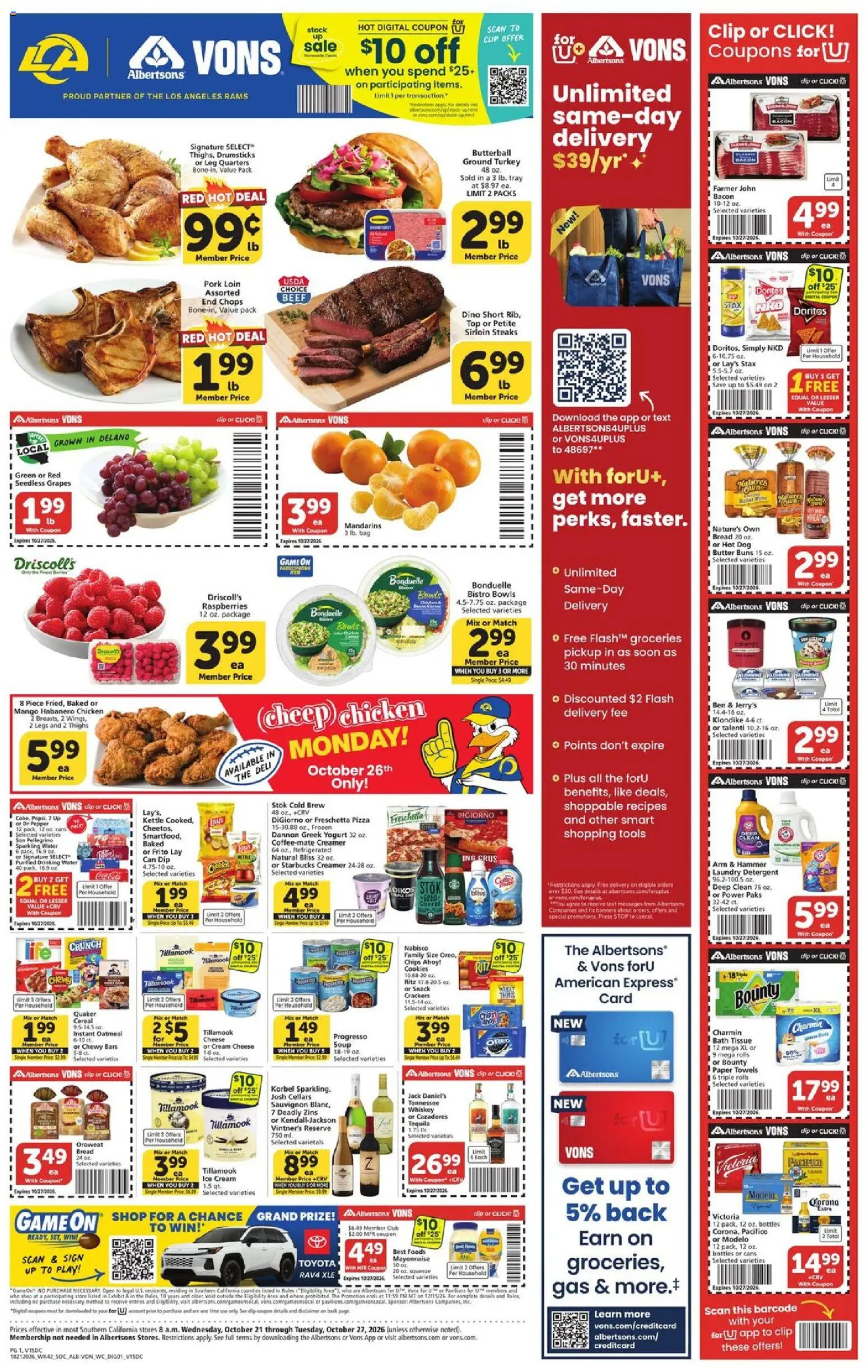 Vons Weekly Ad - valid from 10/21/2026 | Page: 1
