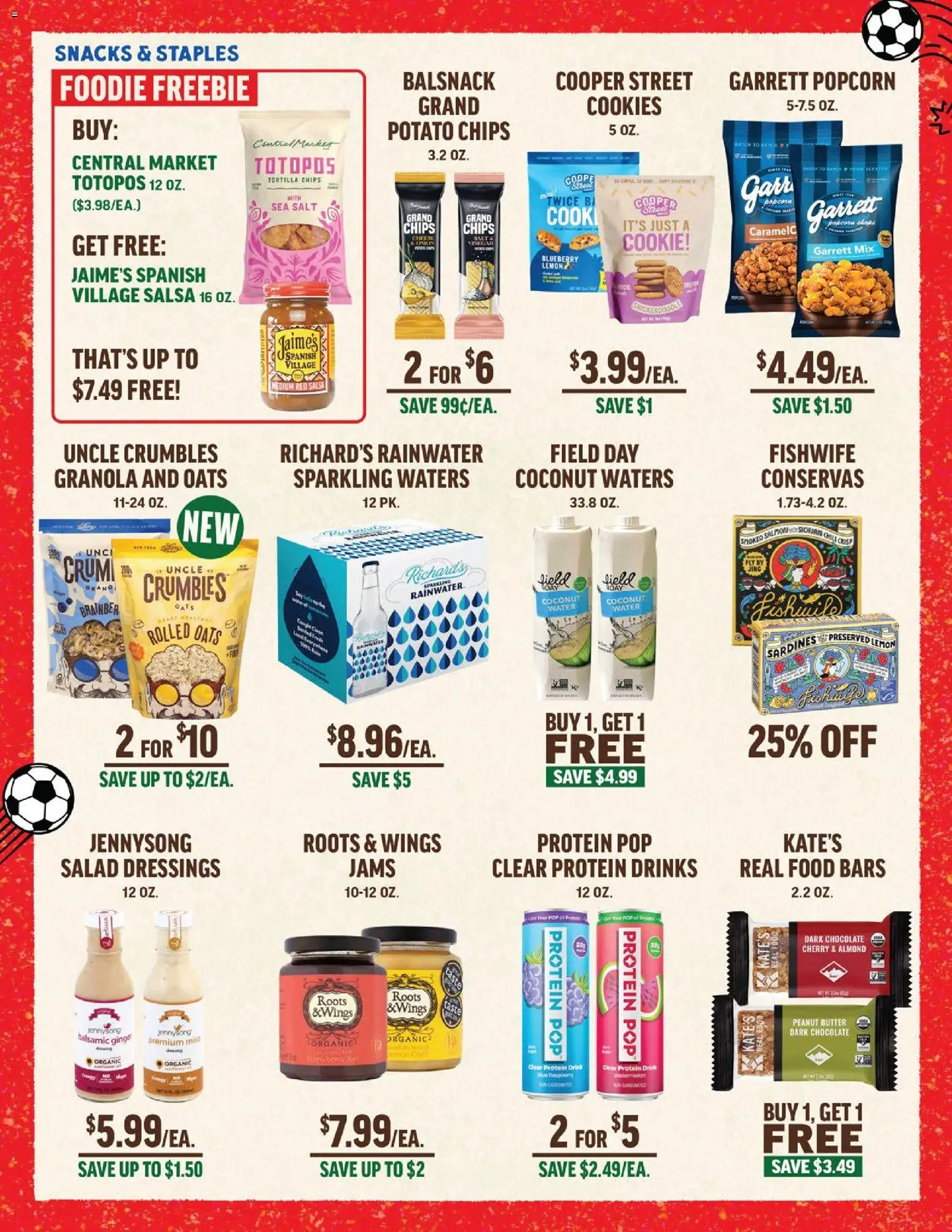 Central Market Weekly Ad - valid from 07/15/2026 | Page: 4 | Products: Butter, Chocolate, Watch, Onion