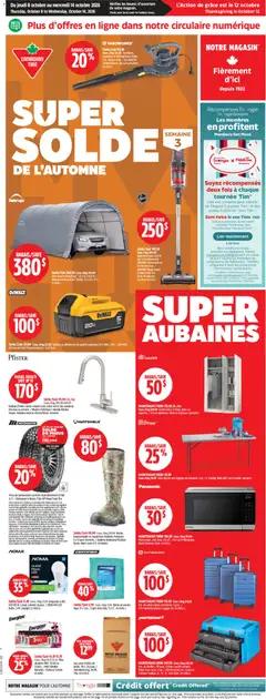 Preview of Canadian Tire circulaire from shop Canadian Tire valid from Oct 8, 2026