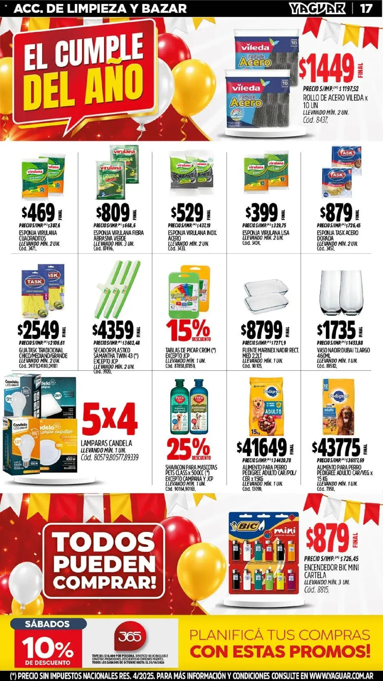 Yaguar catálogo │ válido desde el 19/10/2026 | Página: 19