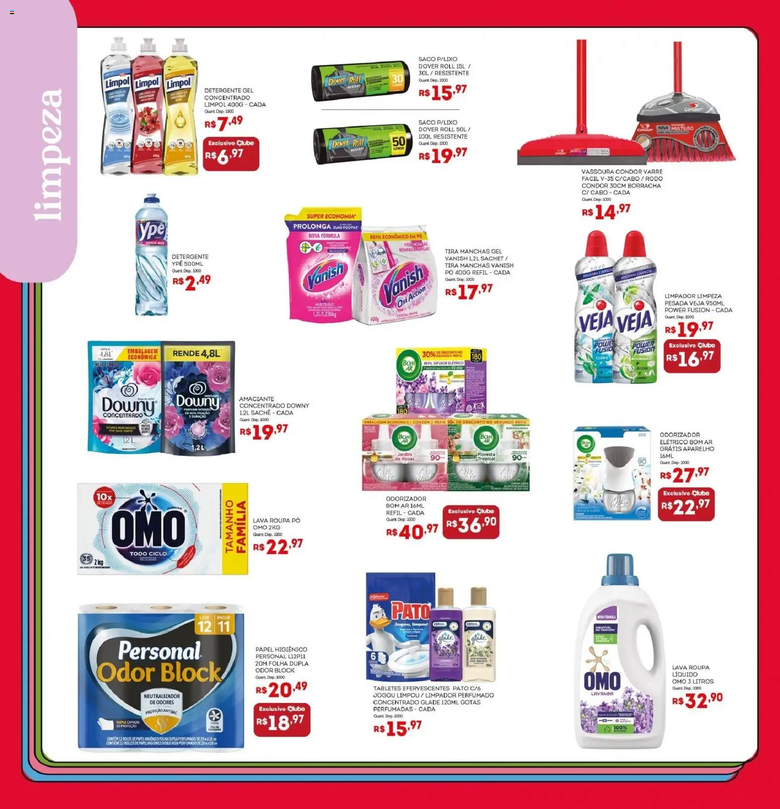 Bistek Supermercados Folheto - válido de 23/09/2026 | Página: 18 | Produtos: Tabletes efervescentes, Detergente, Vanish, Rodo