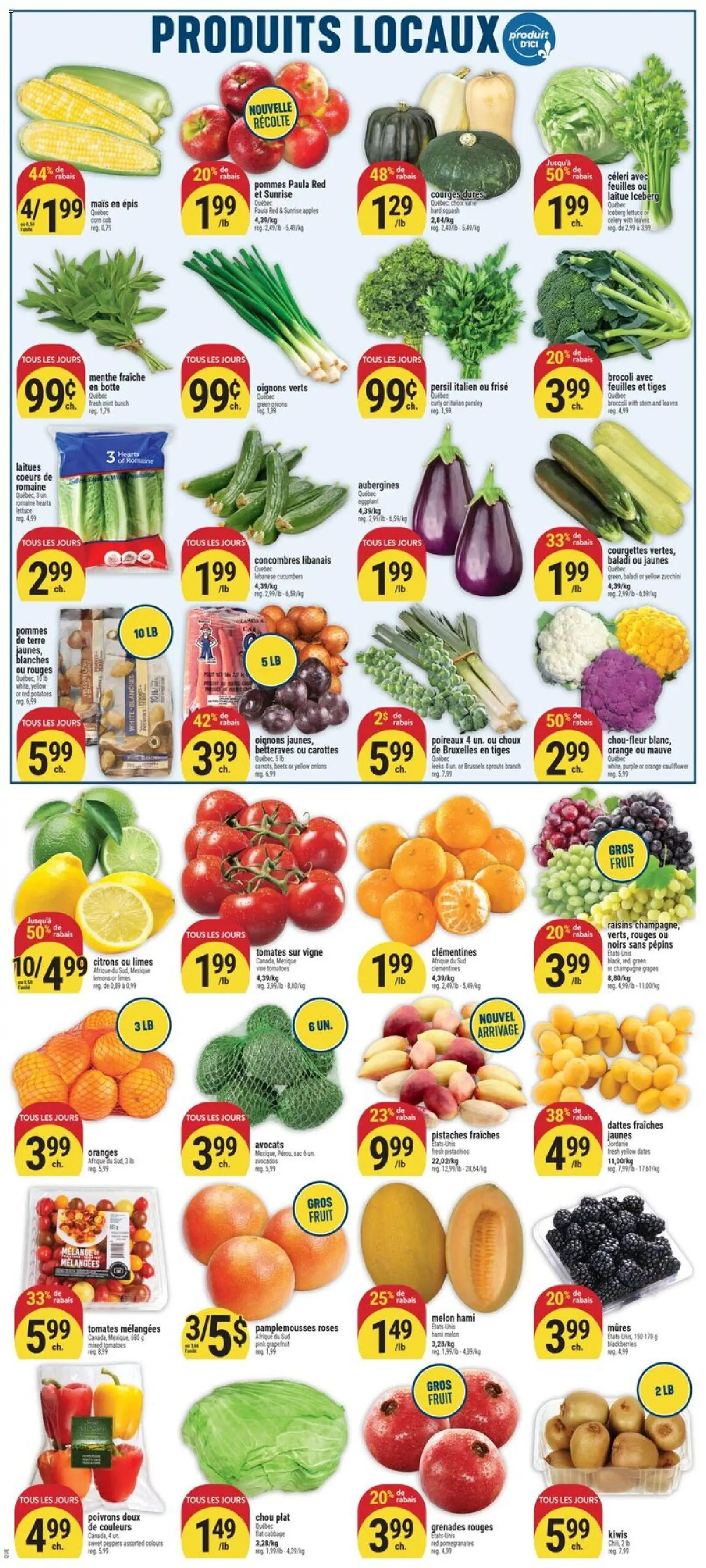 Adonis flyer valid from Sep 3, 2026 | Page: 4 | Products: Fruit, Raisins, Celery, Grapes