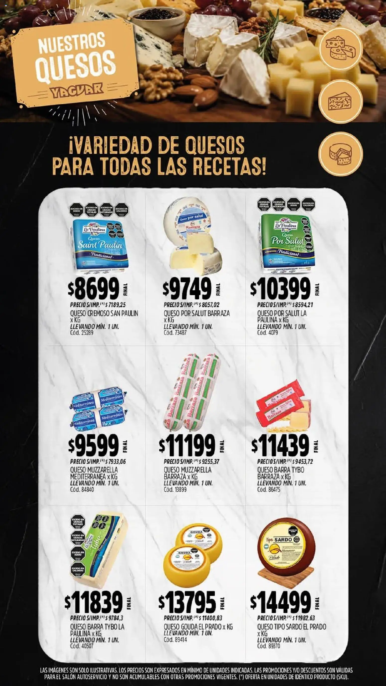 Yaguar - Oferta Semanal Misiones │ válido desde el 03/08/2026 | Página: 8 | Productos: Muzzarella, Queso