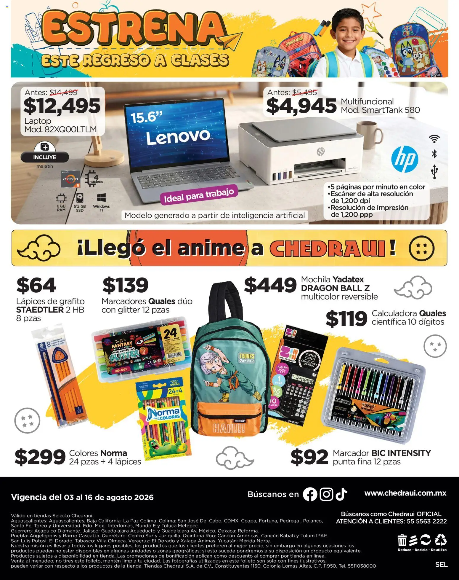 Nuevas ofertas de Chedraui válidas en toda la República Mexicana desde el 03/08/2026. ¡Encuentra las mejores ofertas en Chedraui folleto Por Ti ofertones del verano! | Página: 16